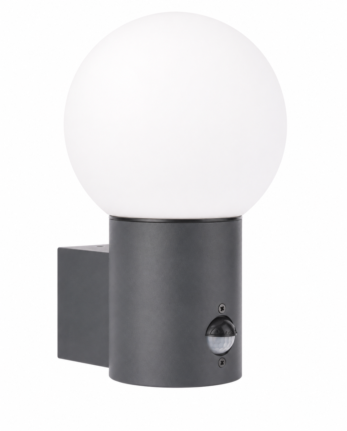 Led Energie Væglampe GLOBUS E27 PIR antracit/mørkegrå