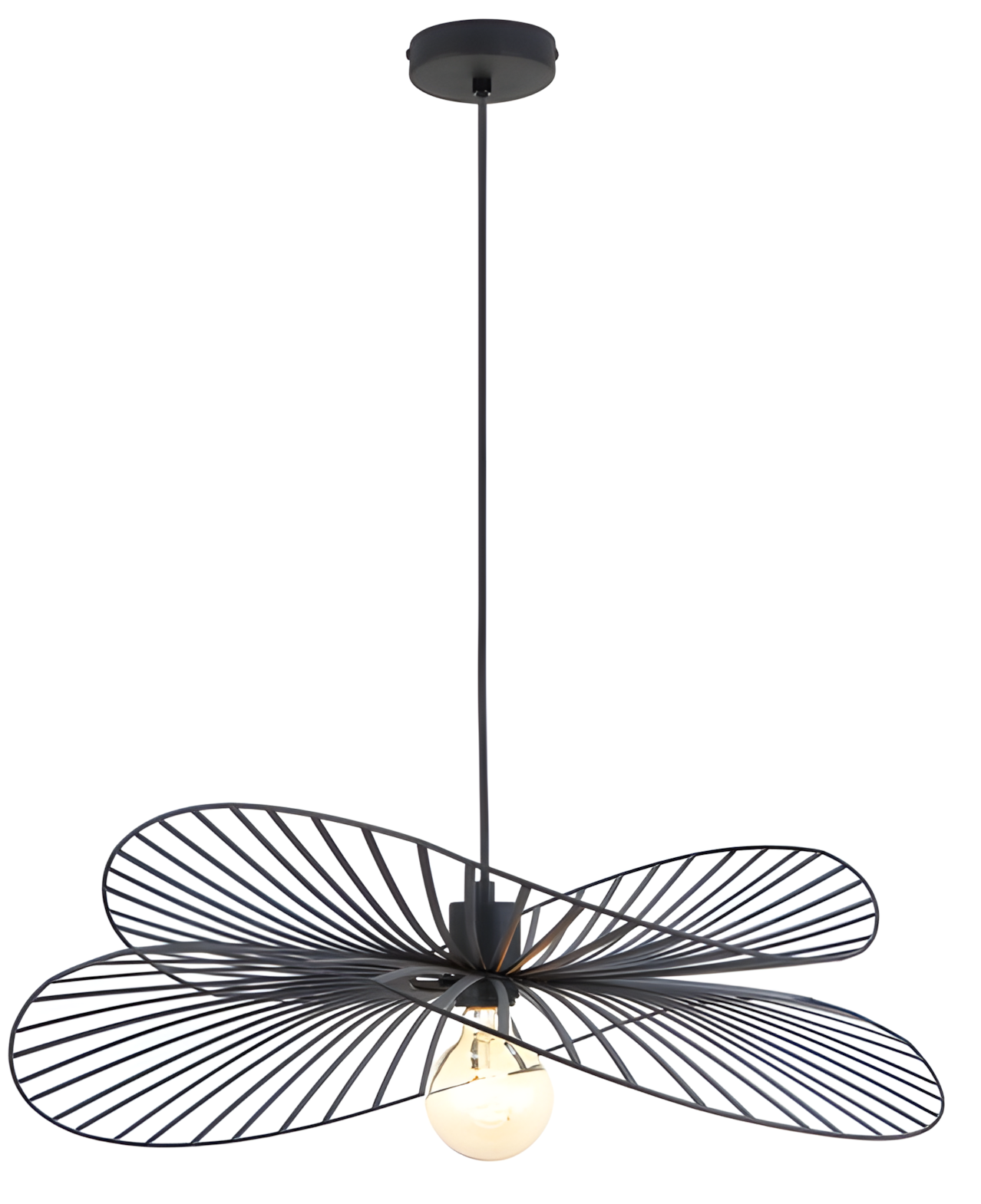 TOOLIGHT hængende loftlampe APP1842-1CP Sort 61,5x61,5x19cm