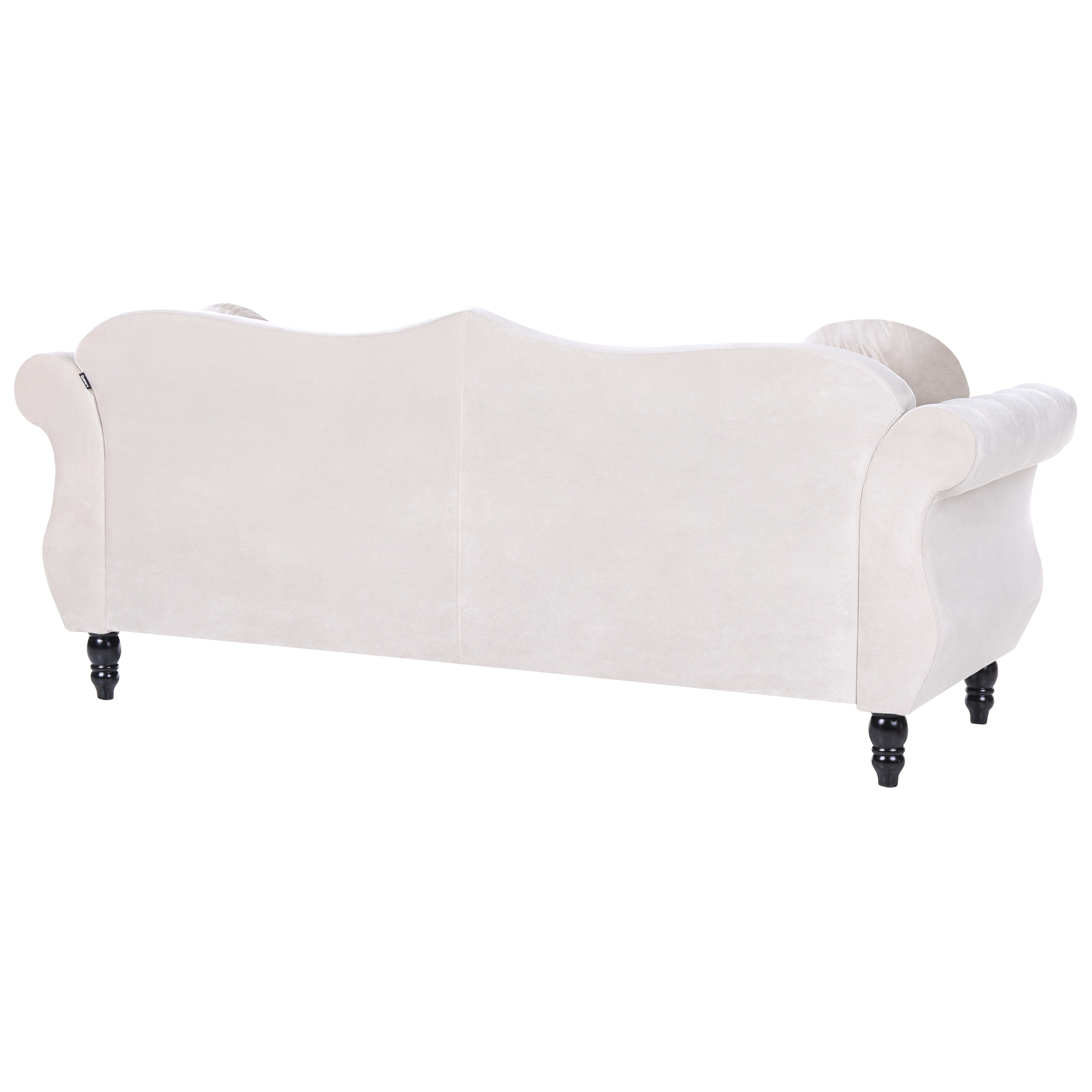 Sofa 3 personers SKIEN Velour Lys Beige