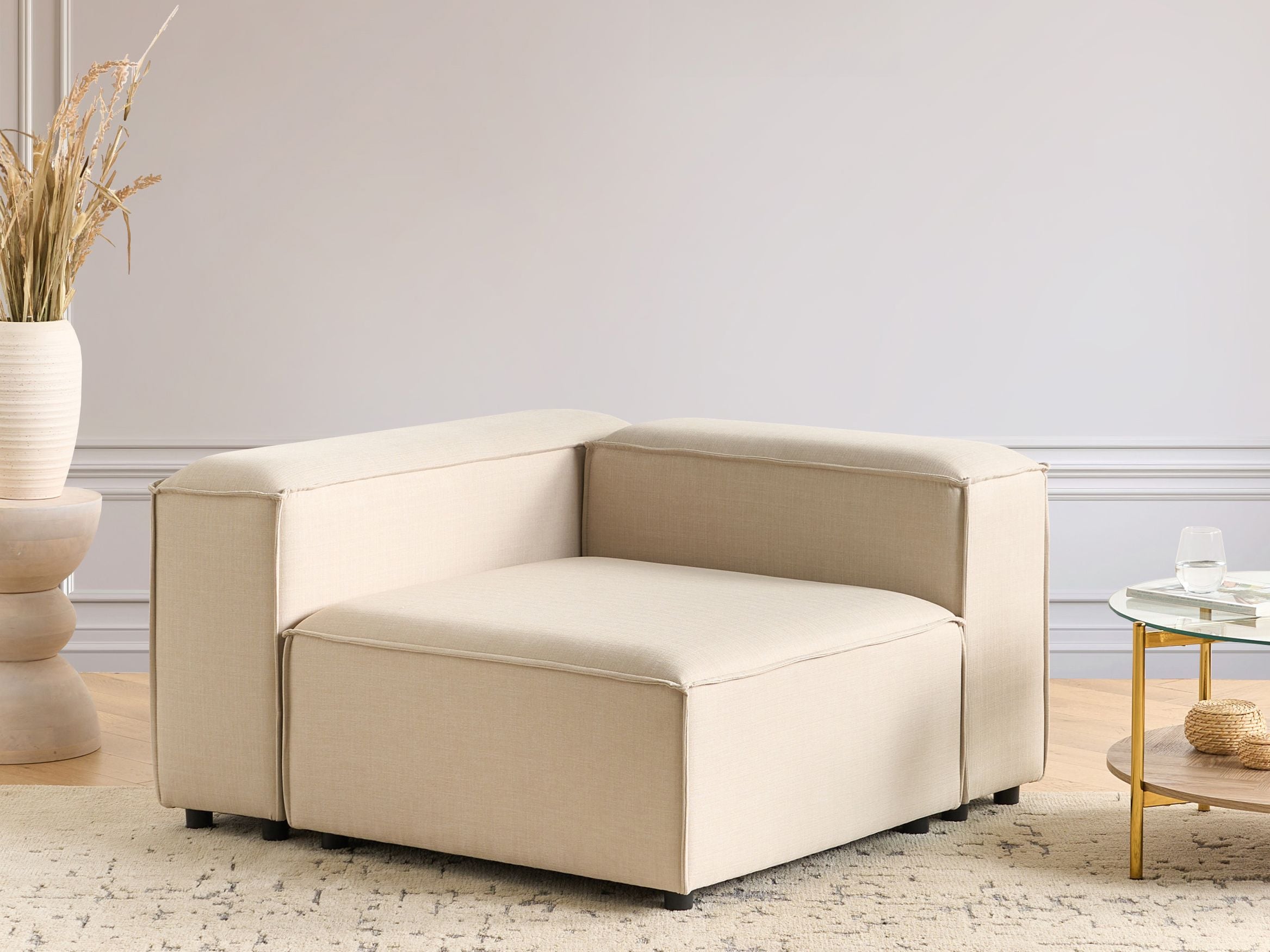 Hjørnemodul ARDAL Beige Højrevendt