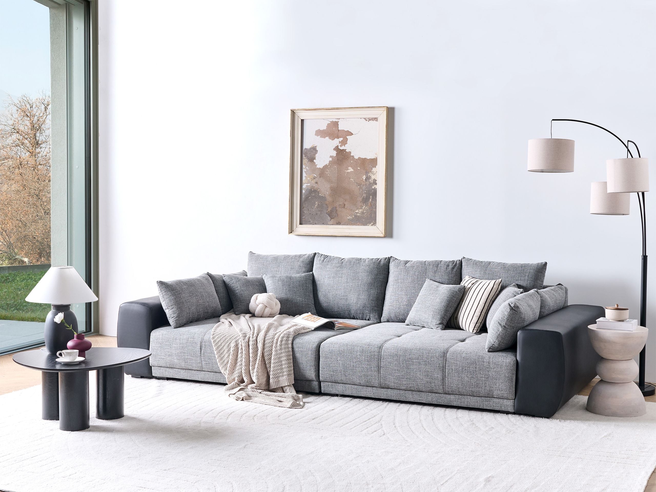Sofa 4 personers TORPO Grå