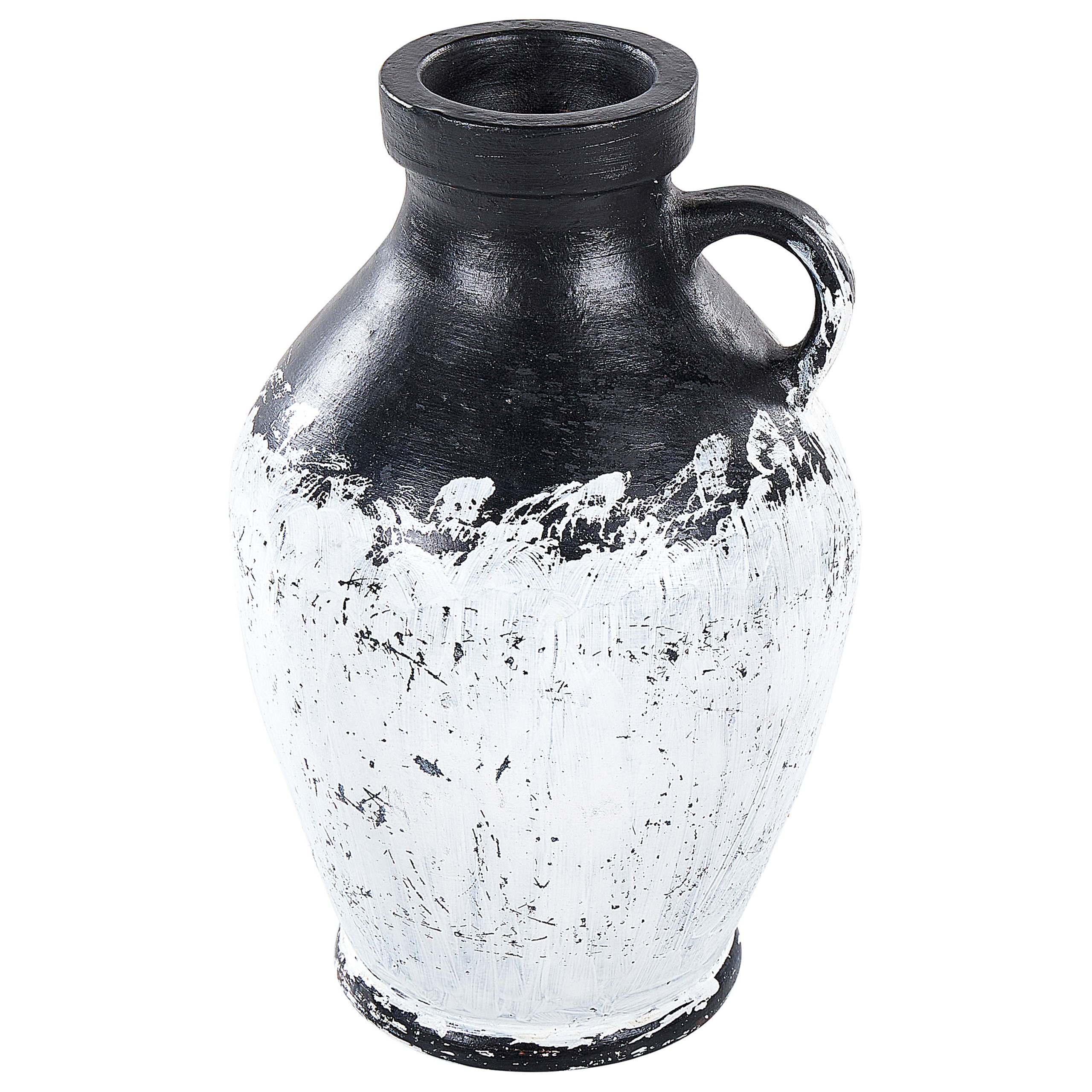 Dekovase MASSALIA 33 cm Keramik Hvid