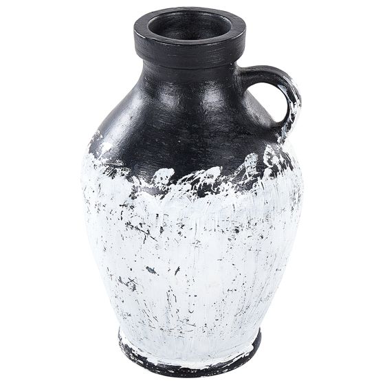 Dekovase MASSALIA 33 cm Keramik Hvid