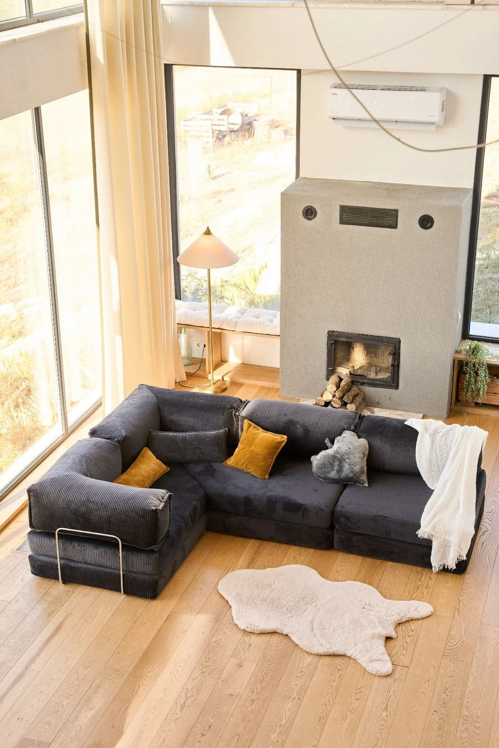 Norda Design Hjørnesovesofa Kanyon 100 x 300 x 36 cm