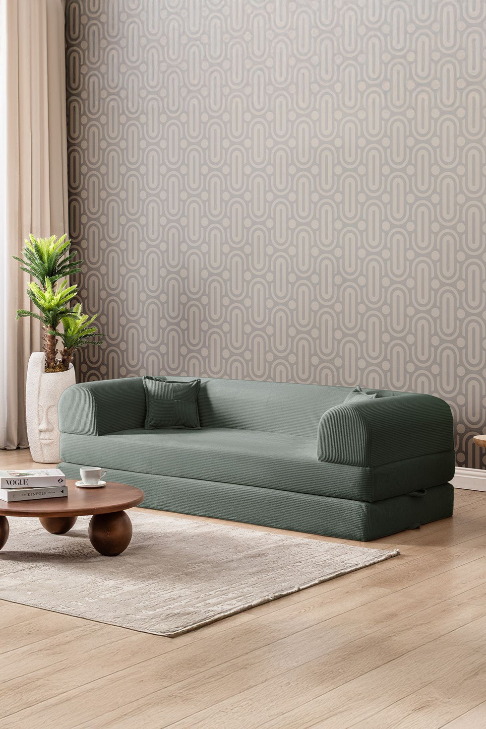 Norda Design 3-personers sovesofa Legom Eco 90 x 190 x 36 cm