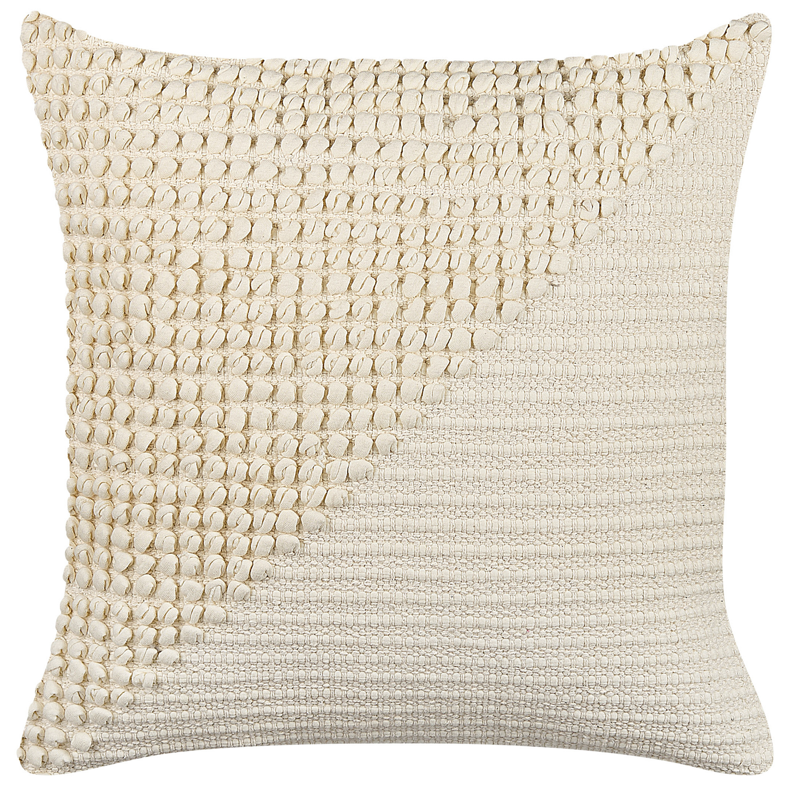 Sæt af 2 pyntepuder PELLAEA 45 x 45 cm Bomuld Lys Beige Geometrisk mønster