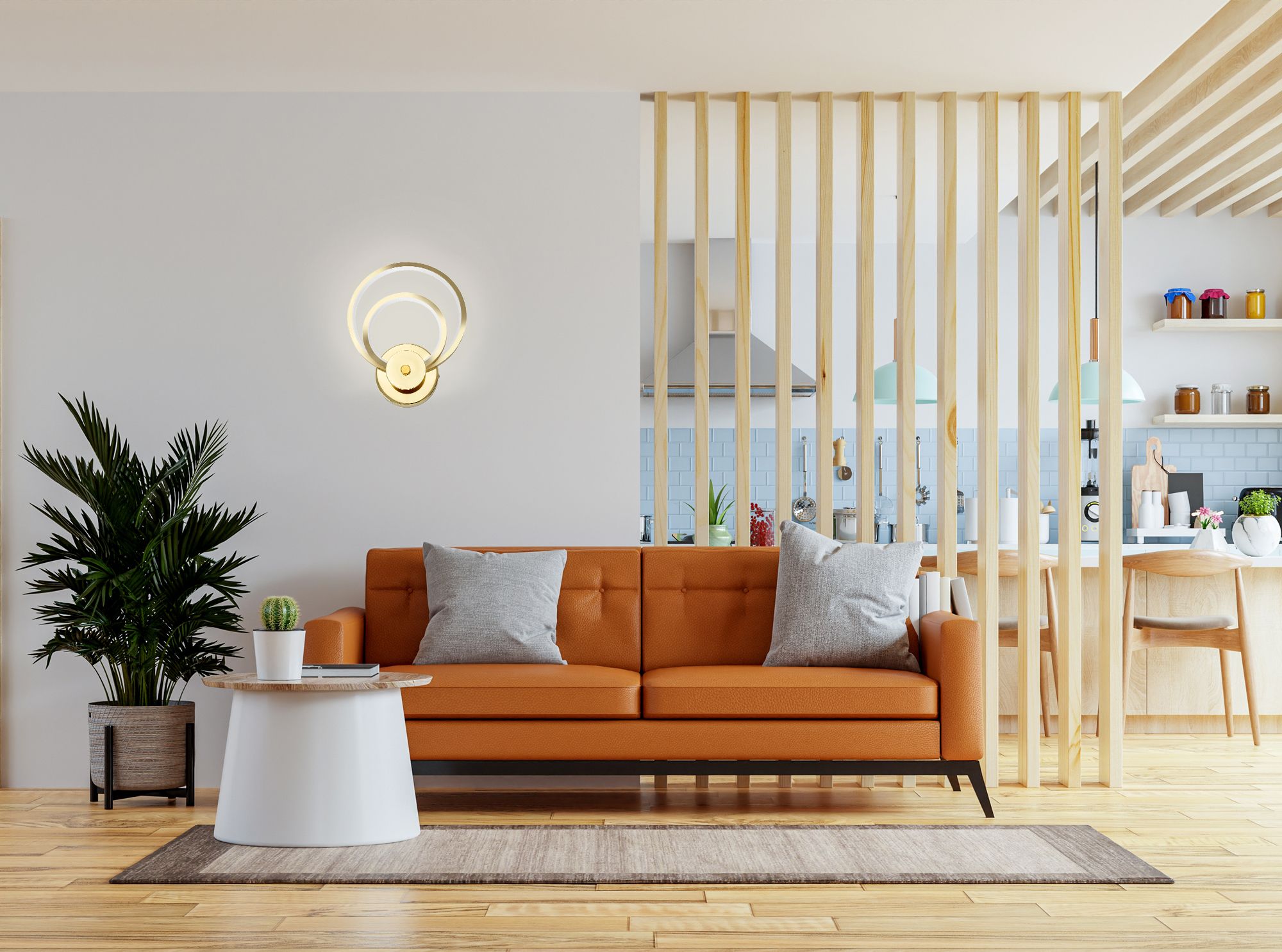 TOOLIGHT væglampe APP1043-W Guld 24x7,5x24cm