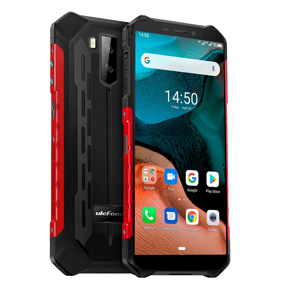 Ulefone Armor X5 4G, IP68 Håndværker mobil, sort
