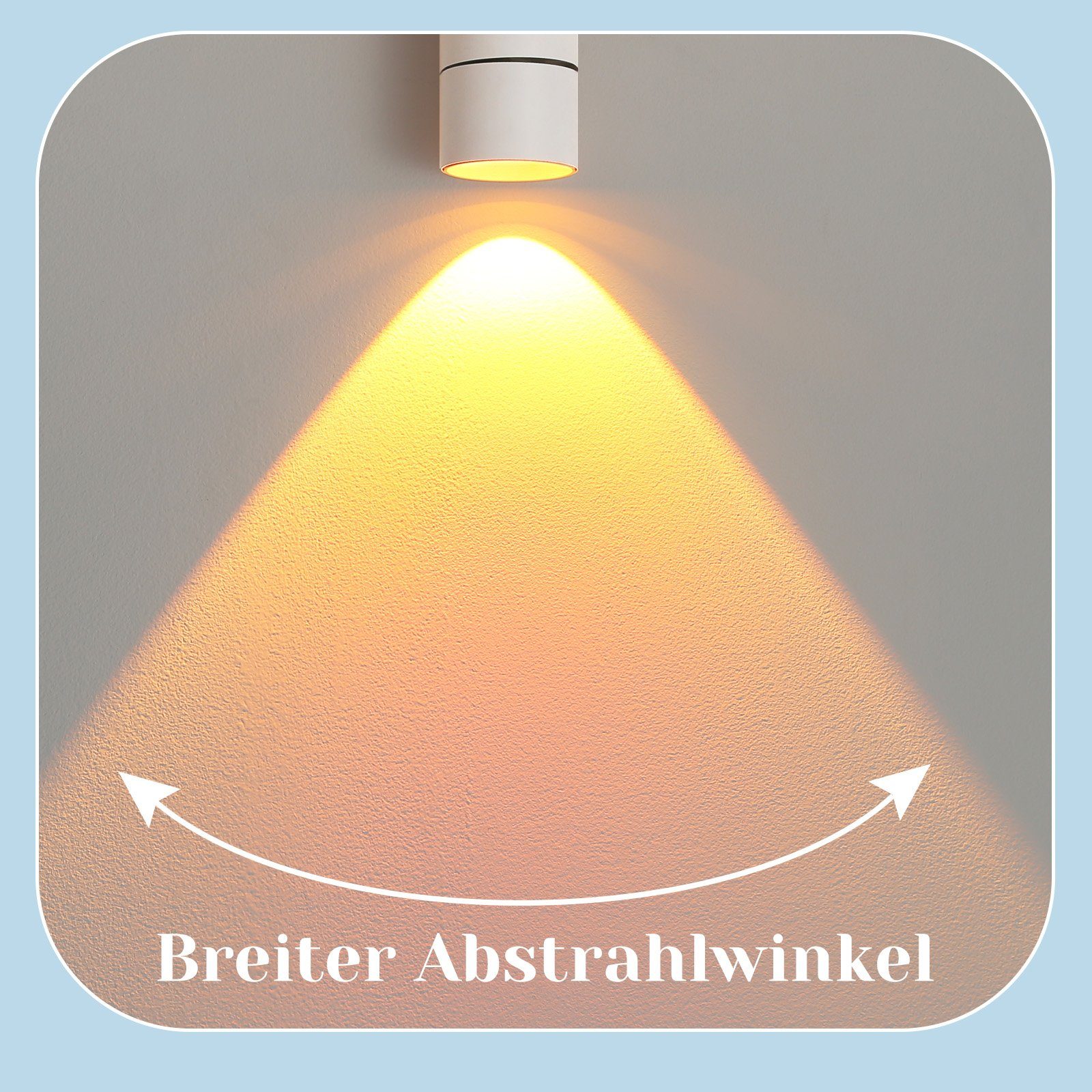 NETTLIFE LED - spotlight til solnedgang 350° roterende moderne soveværelse til indendørs stue trappe børneværelse