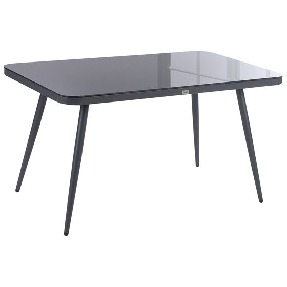 Havebord LIPARI 140 cm 80 cm Glas Grå