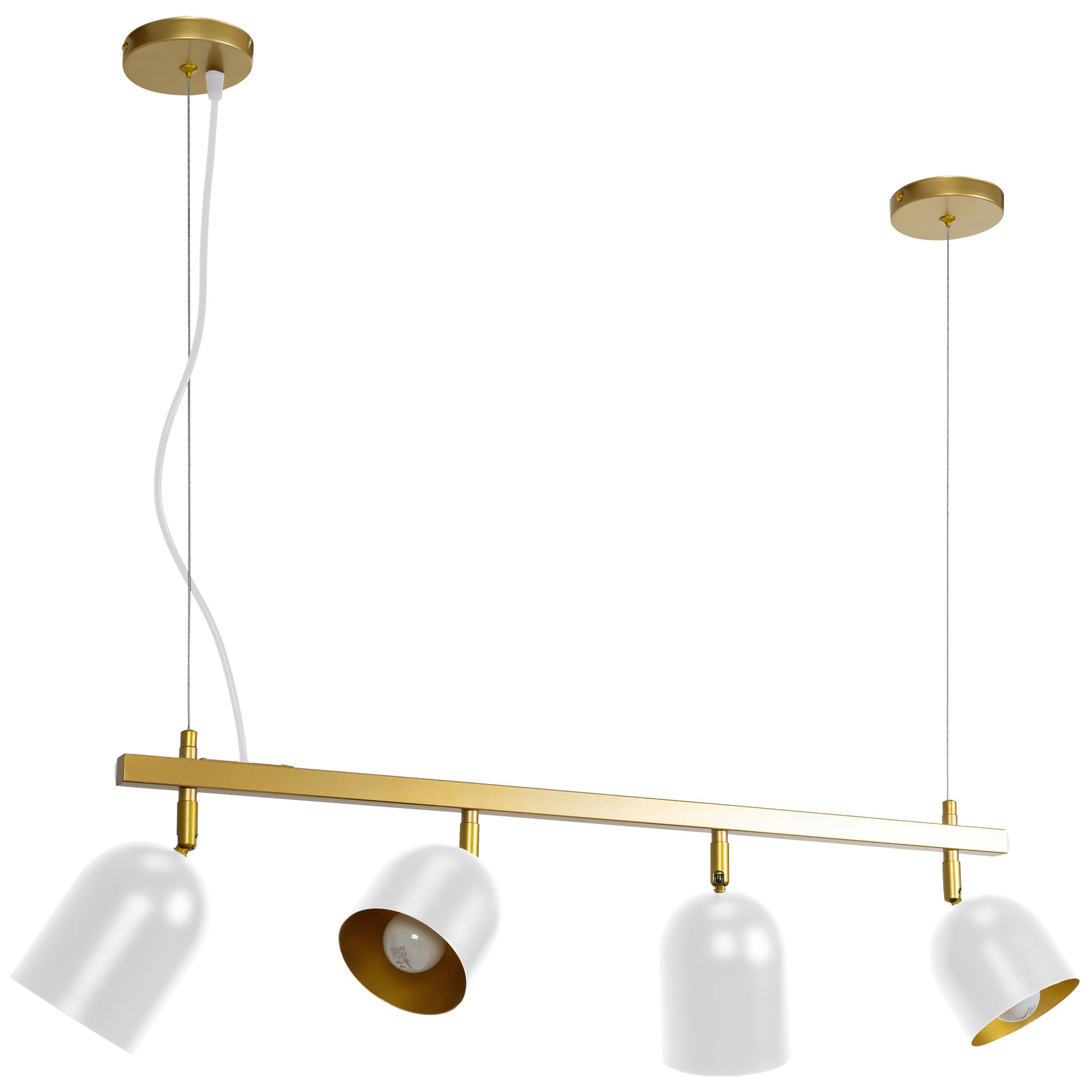 TOOLIGHT hængende loftlampe APP1030-4CP Hvid 74x10x20cm
