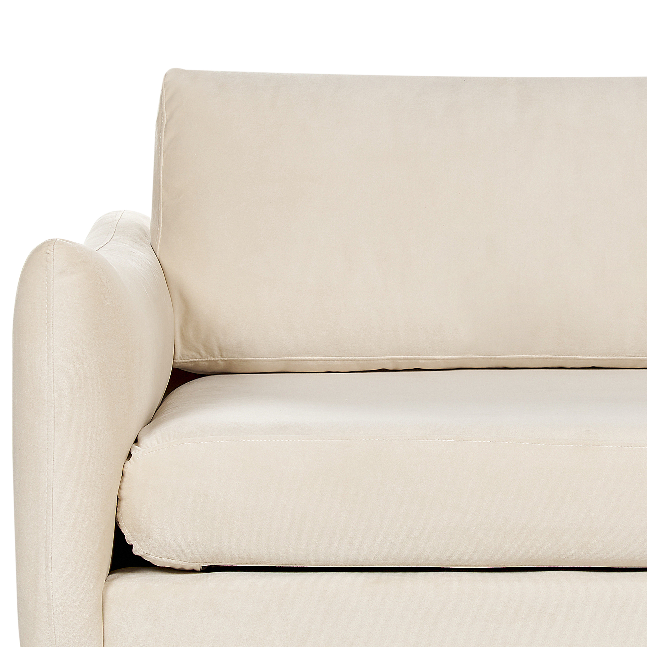 Sofa 3 personers VINTERBRO Velour Lys Beige