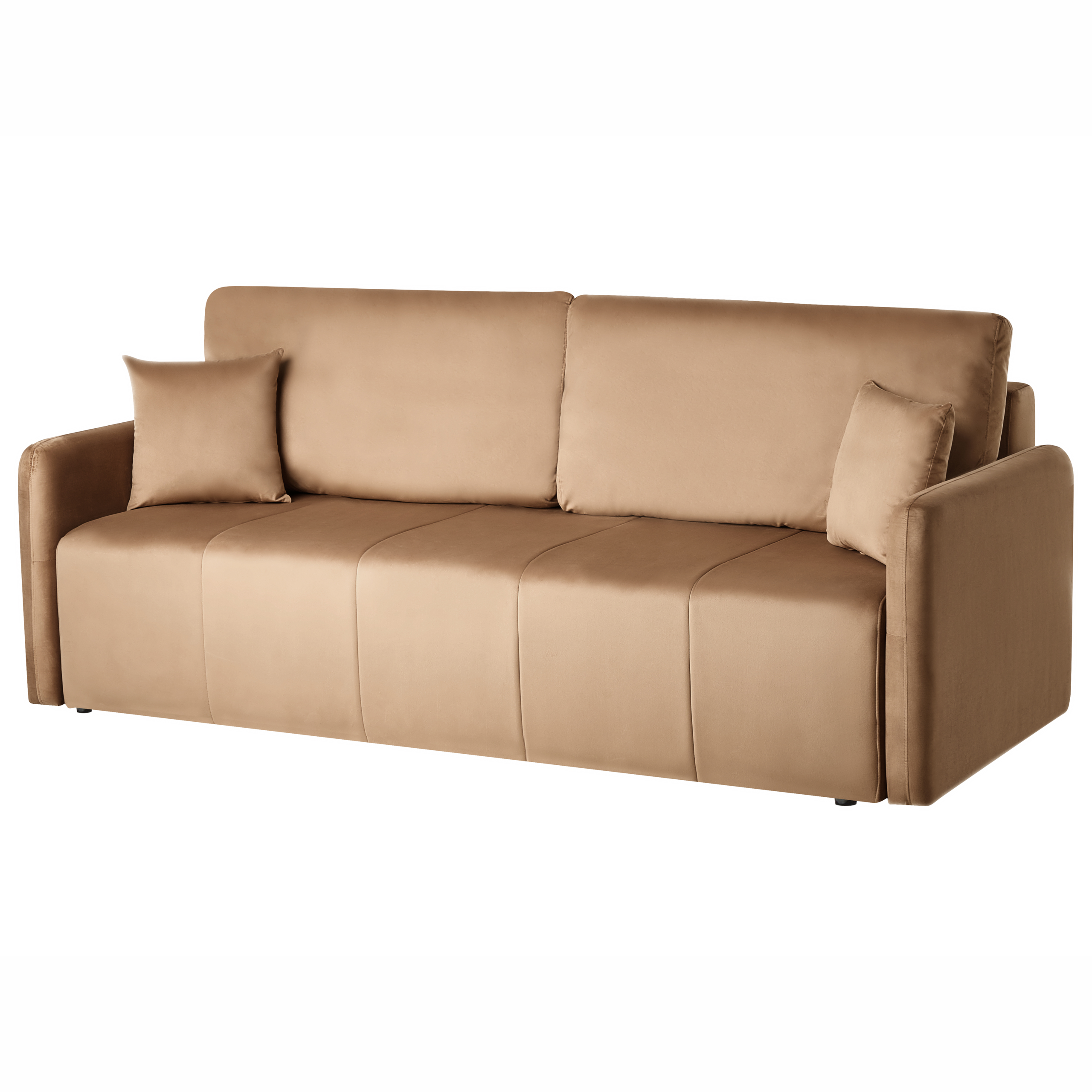 Sovesofa 3 personers EGGE Velour Lysebrun