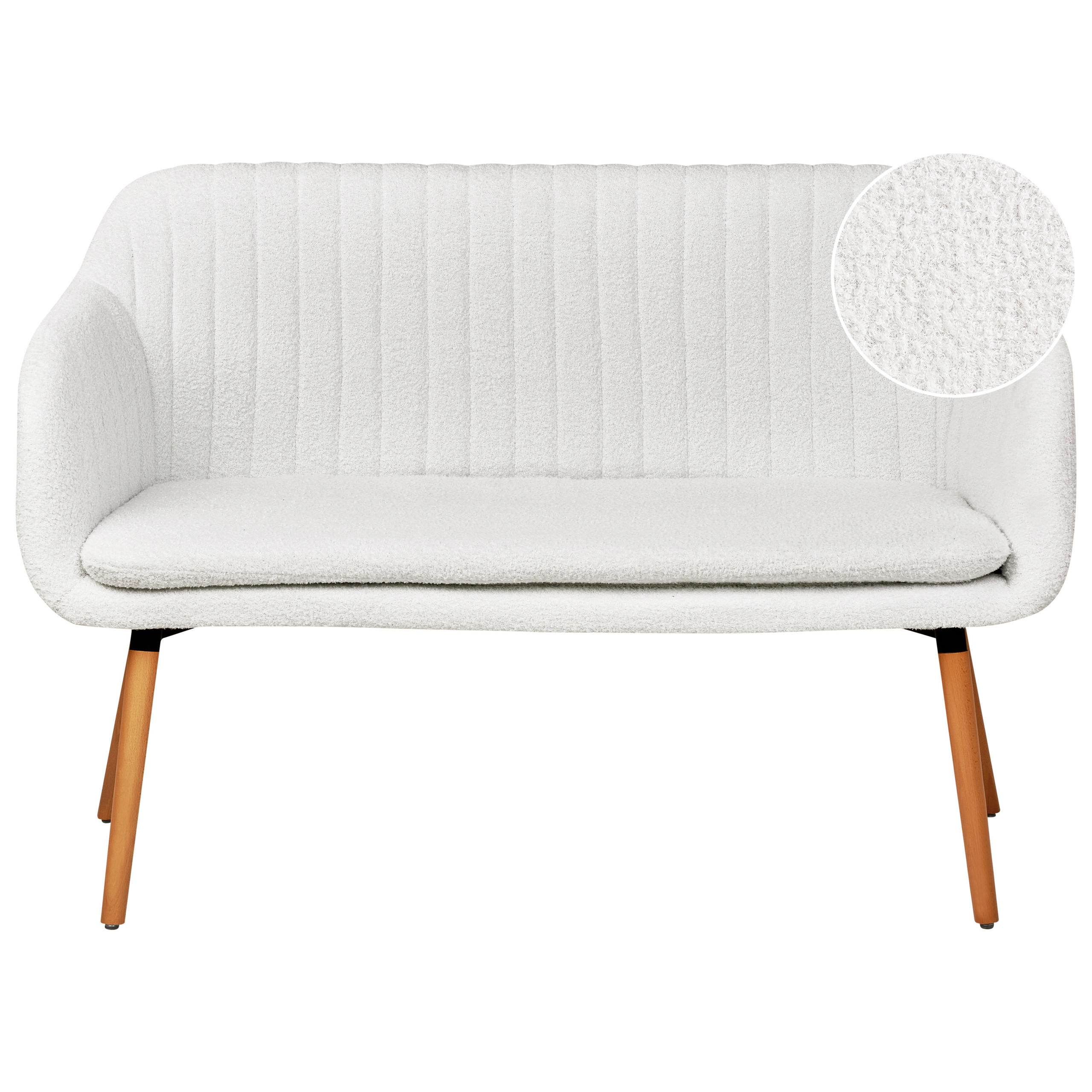 Middagsbænk 2 personers TABY Boucle Cremehvid