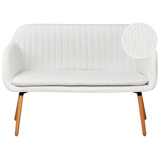 Middagsbænk 2 personers TABY Boucle Cremehvid