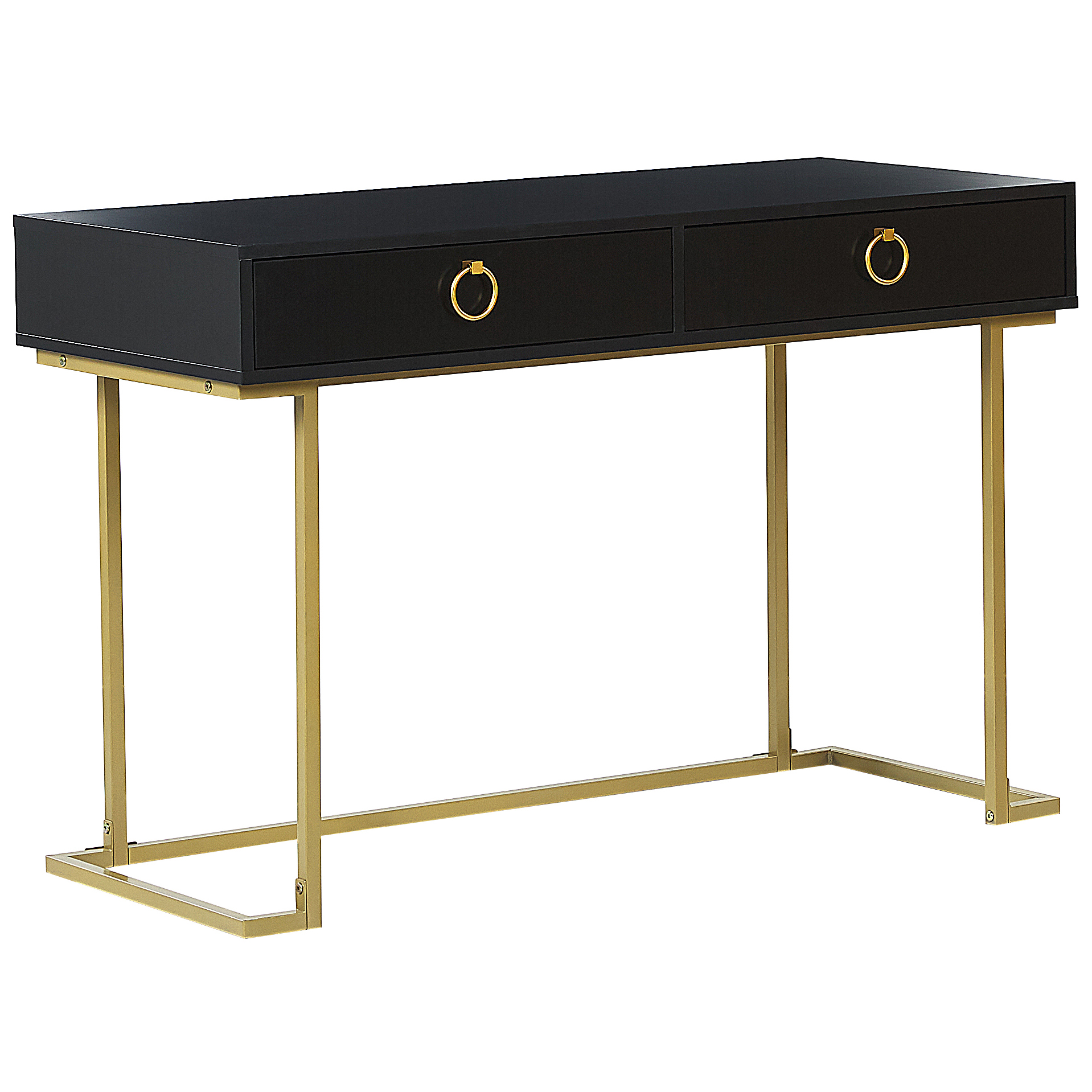Konsolbord WESTPORT 115 cm 50 cm med skuffer Sort/guld