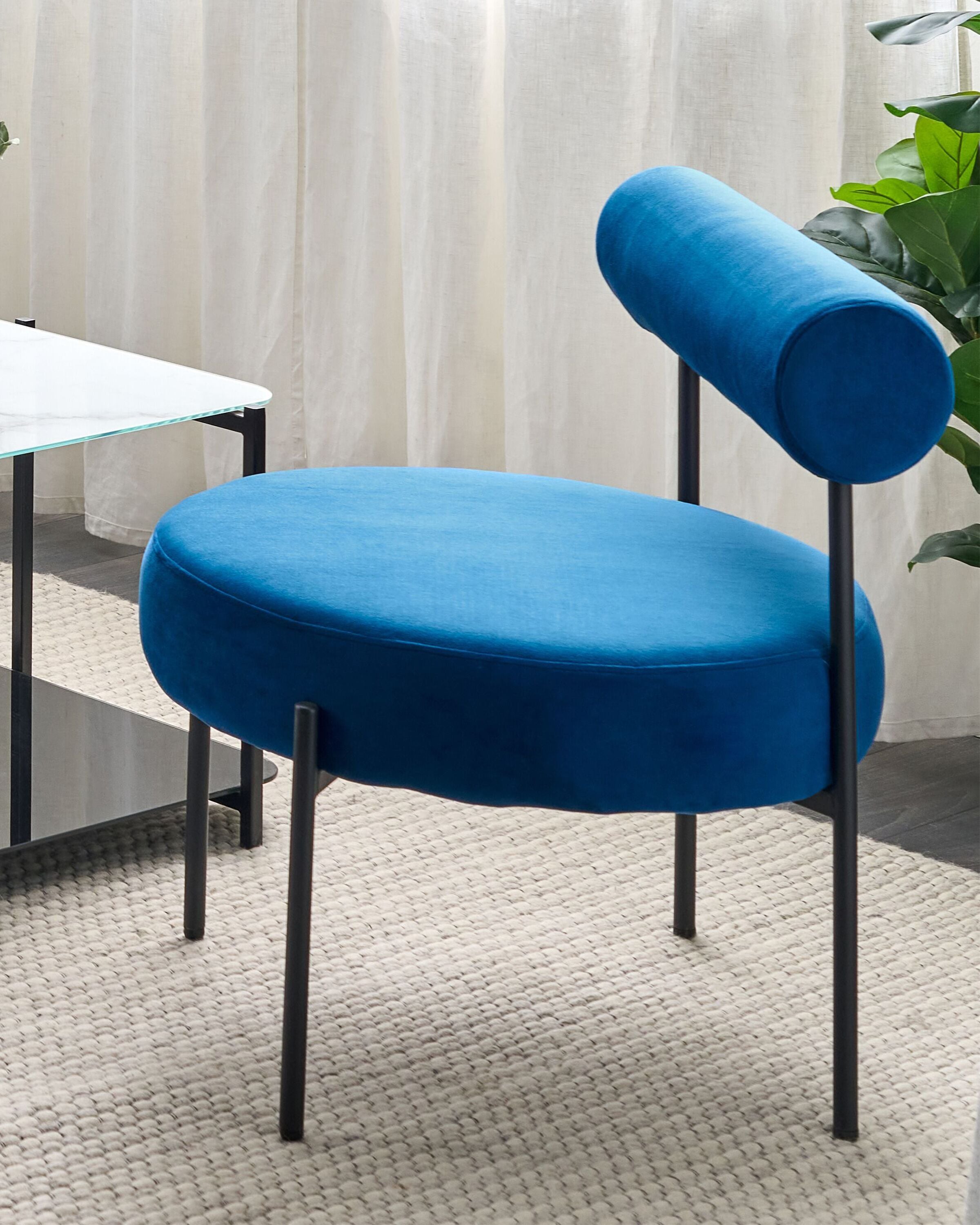 Lænestol ALPHA Velour Navy Blå