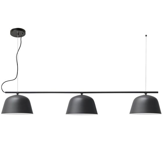 TOOLIGHT hængende loftlampe APP1478-3CP Sort 115x24,5x16,5cm