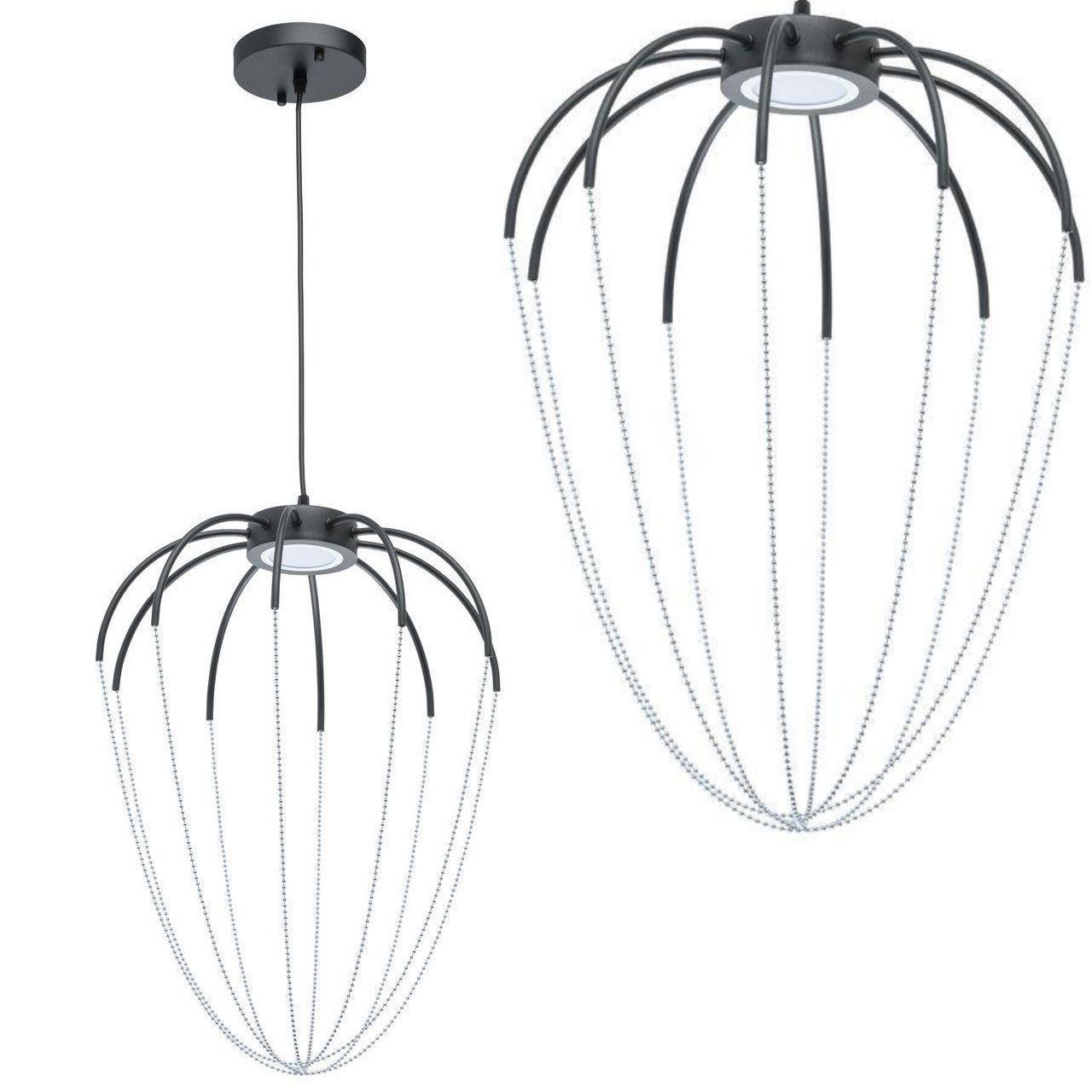TOOLIGHT hængende loftlampe APP1476 Sort 28x23x28cm