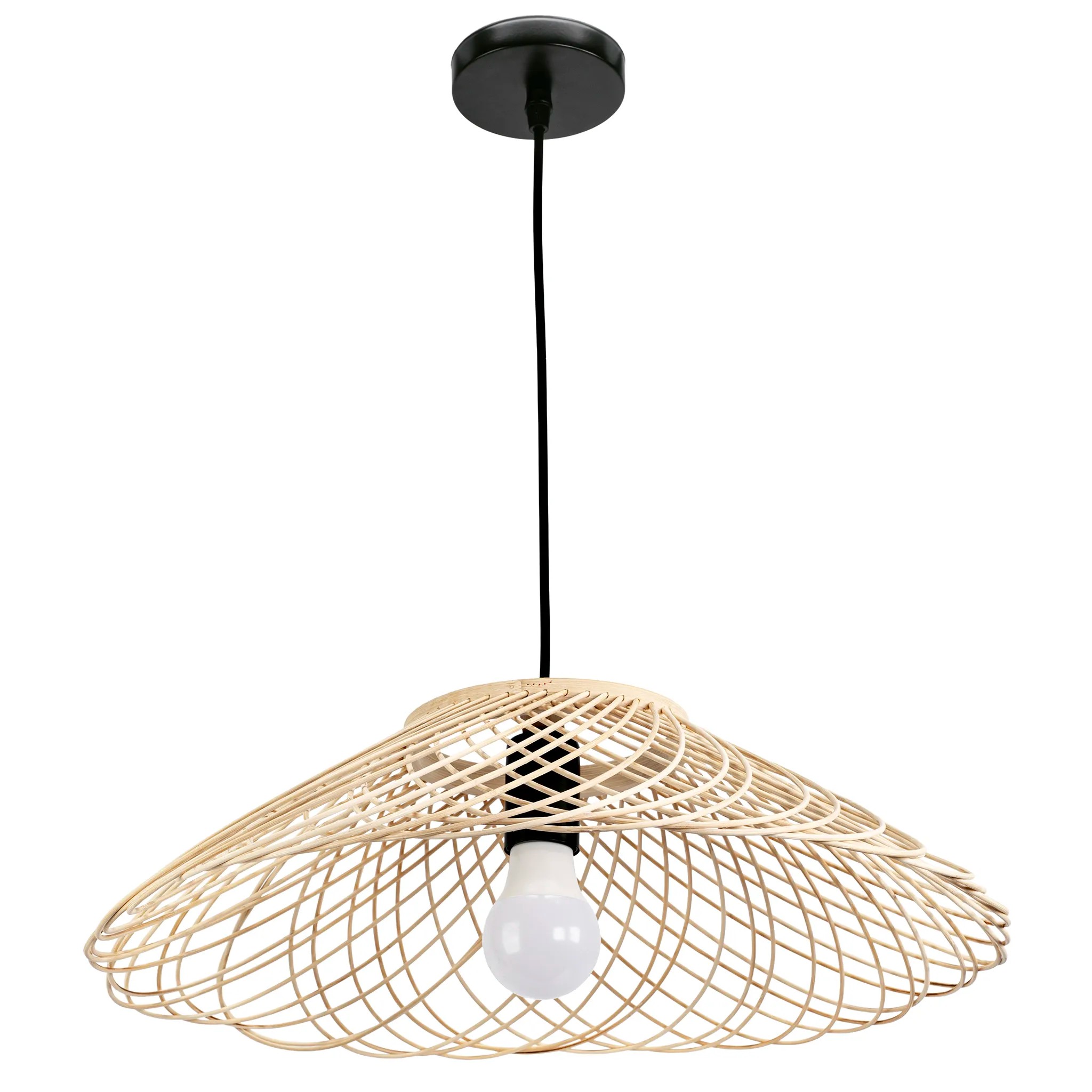 TOOLIGHT hængende loftlampe APP1946-1CP Sort x46x93cm