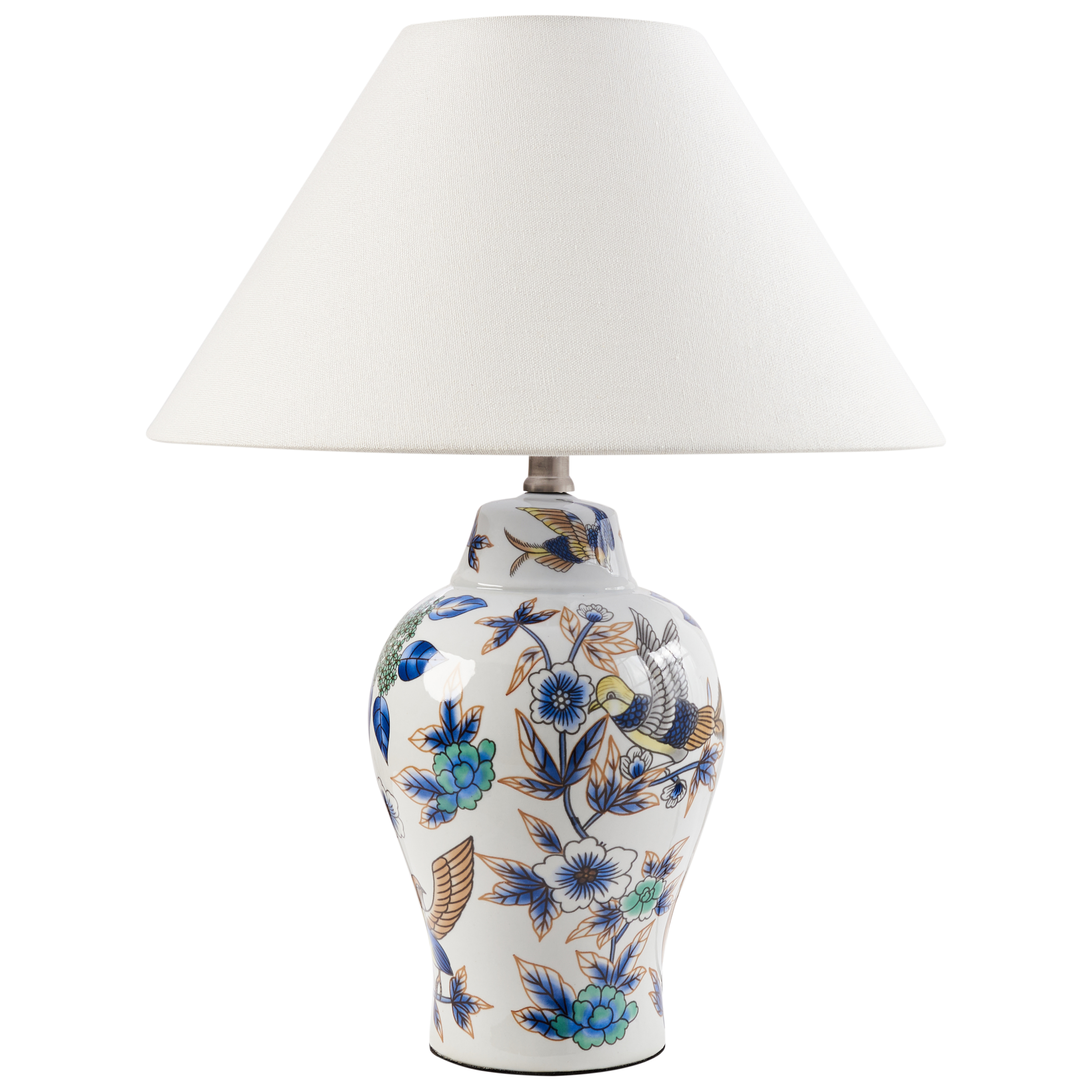 Bordlampe MORACA Porcelæn Hvid/blå