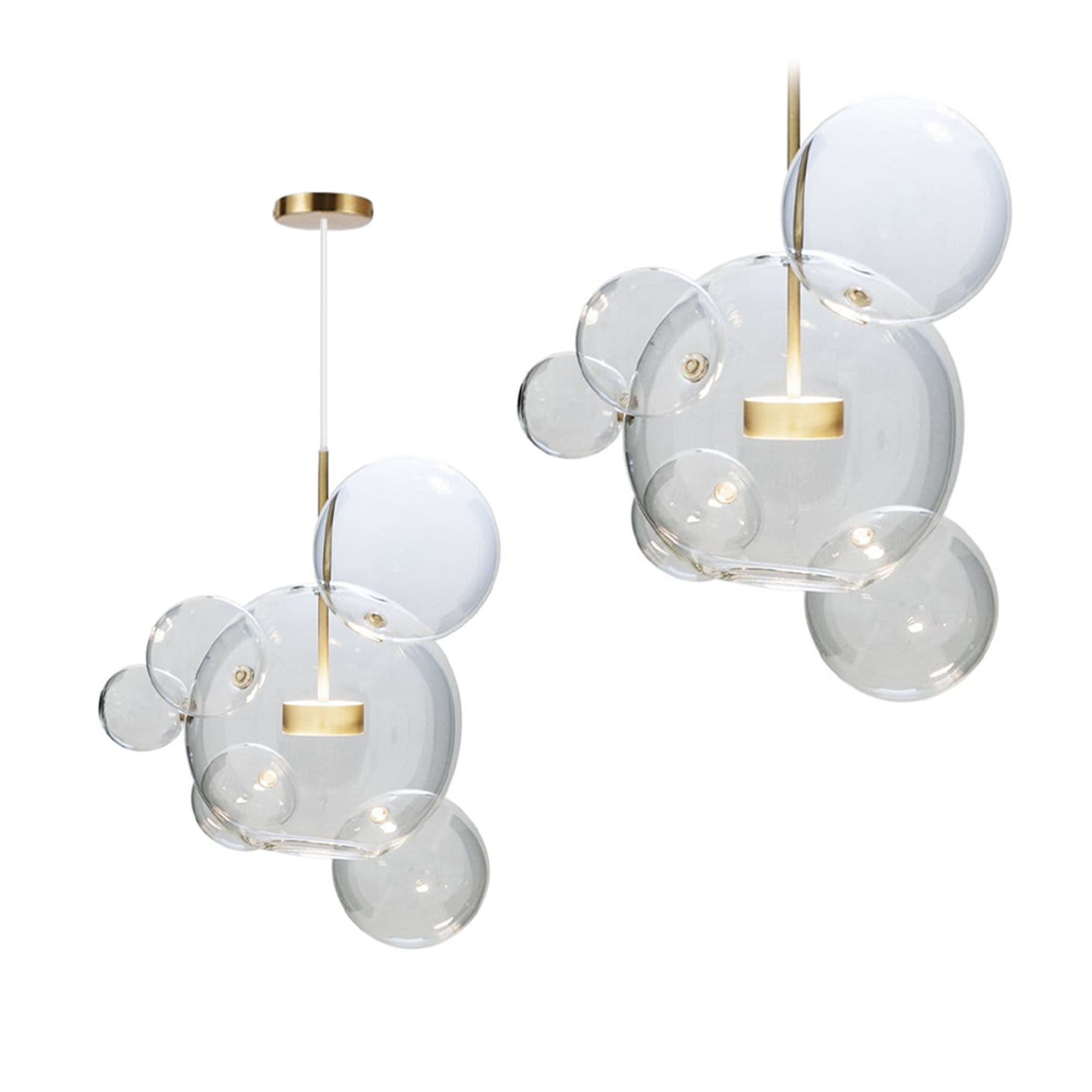 TOOLIGHT hængende loftlampe APP650-CP Guld 80x12x80cm