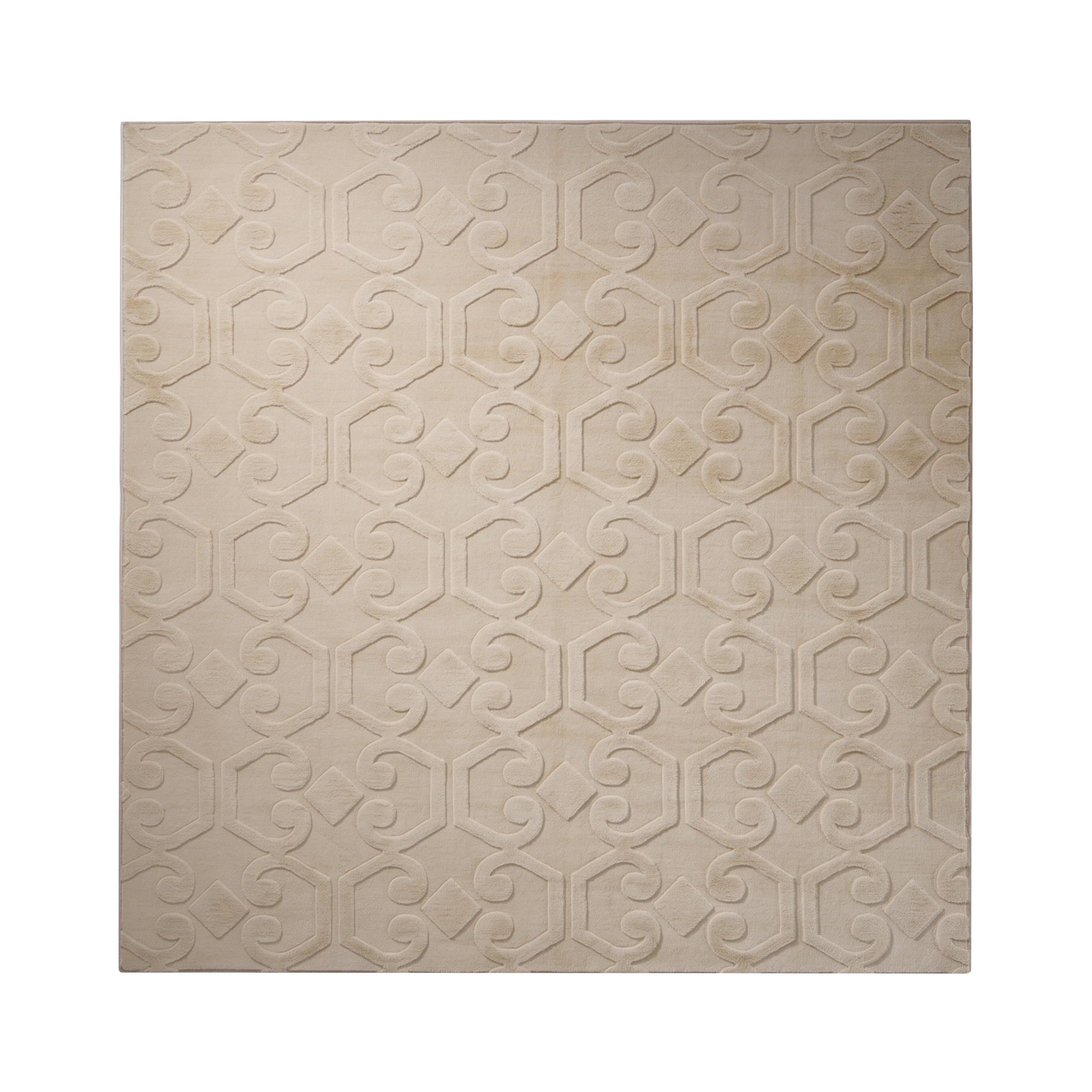 Gulvtæppe GANNETT Beige 160 x 160 cm