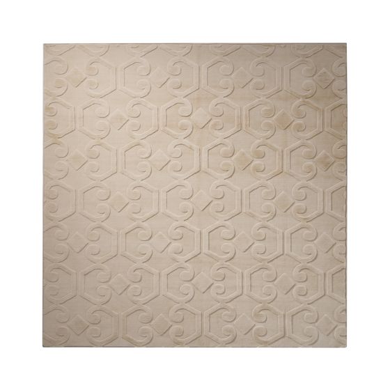 Gulvtæppe GANNETT Beige 160 x 160 cm