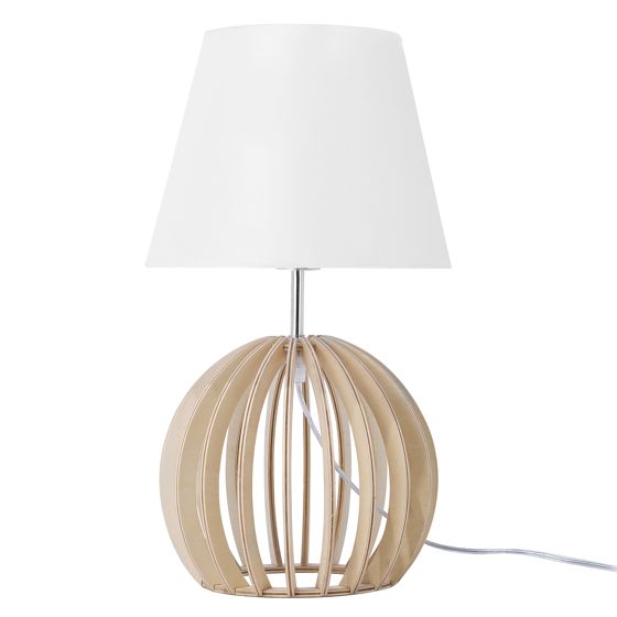 Bordlampe SAMO Brun/hvid