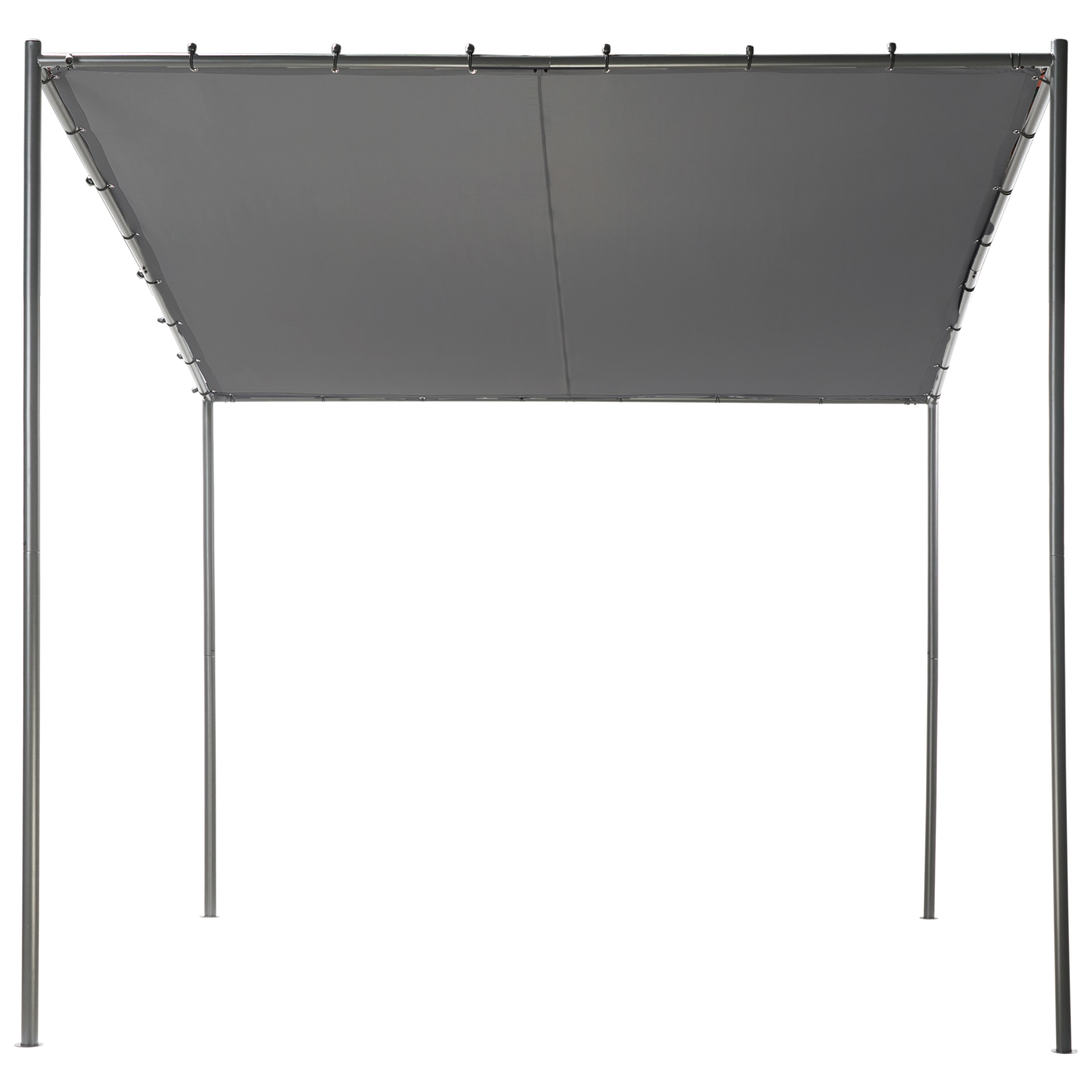 Lysthus VIMINO 282 cm 294 cm Metal Mørkegrå