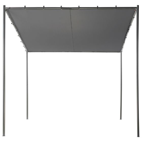 Lysthus VIMINO 282 cm 294 cm Metal Mørkegrå
