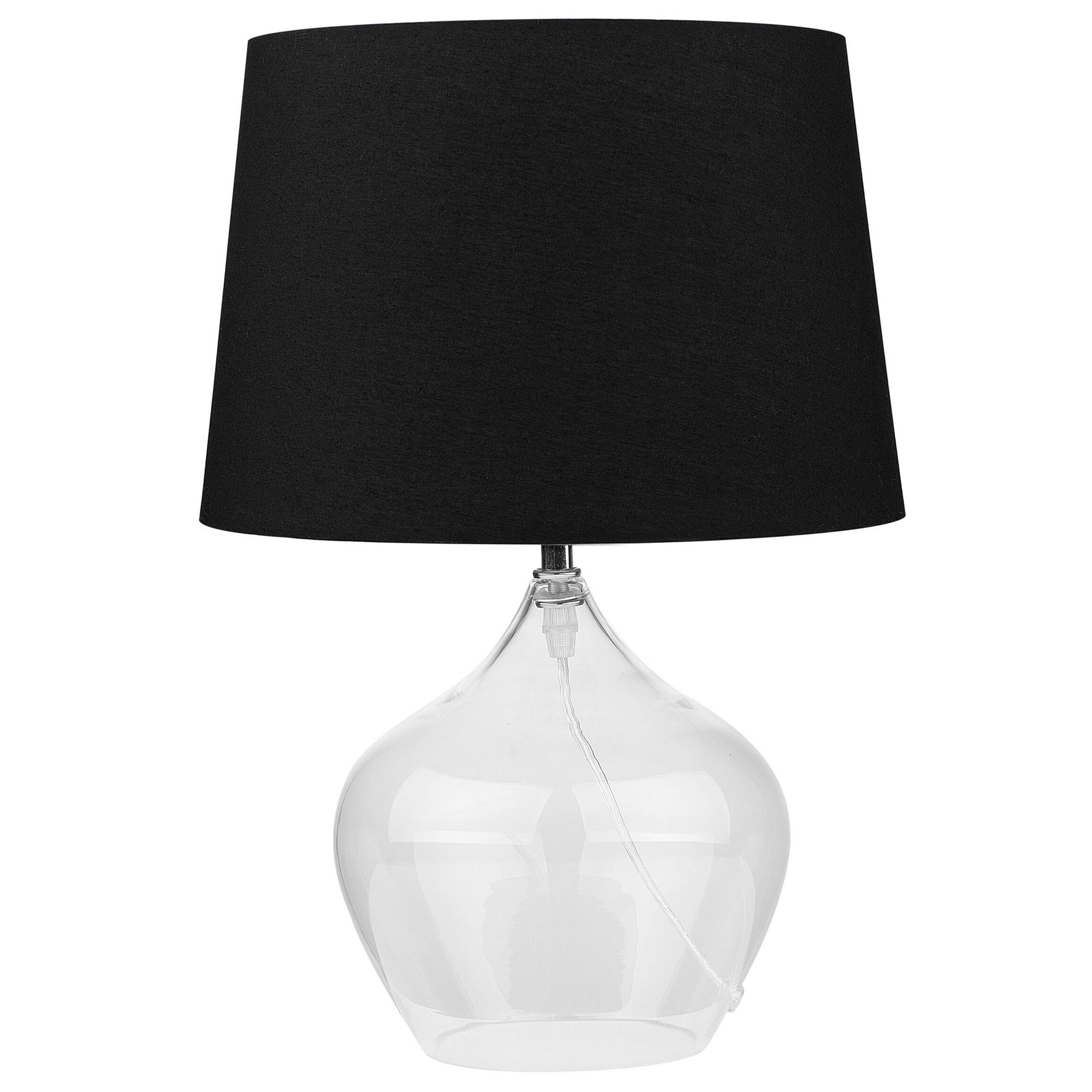 Bordlampe OSUM Glas Sort