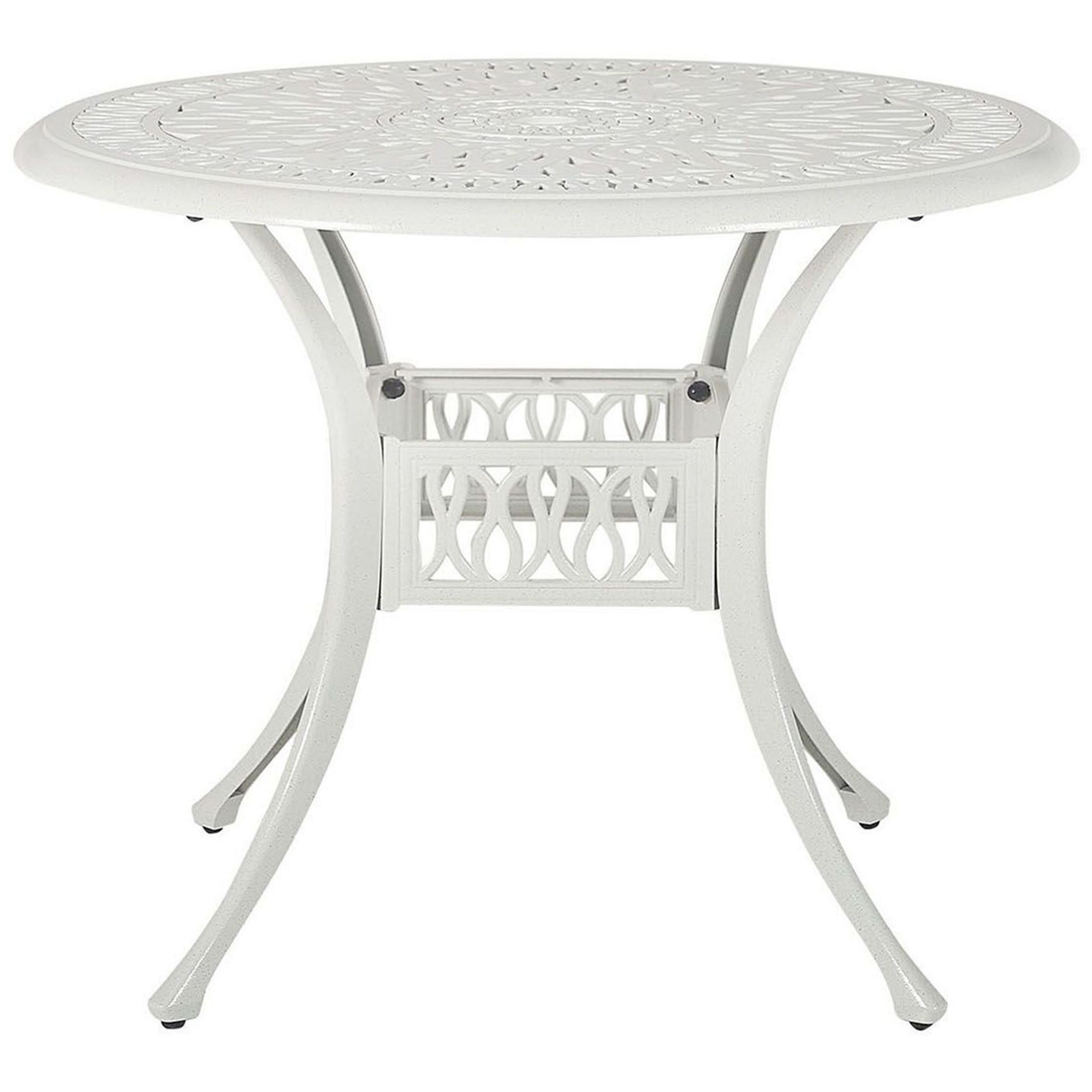 Bistro bord ANCONA 90 cm 90 cm Metal Cremehvid
