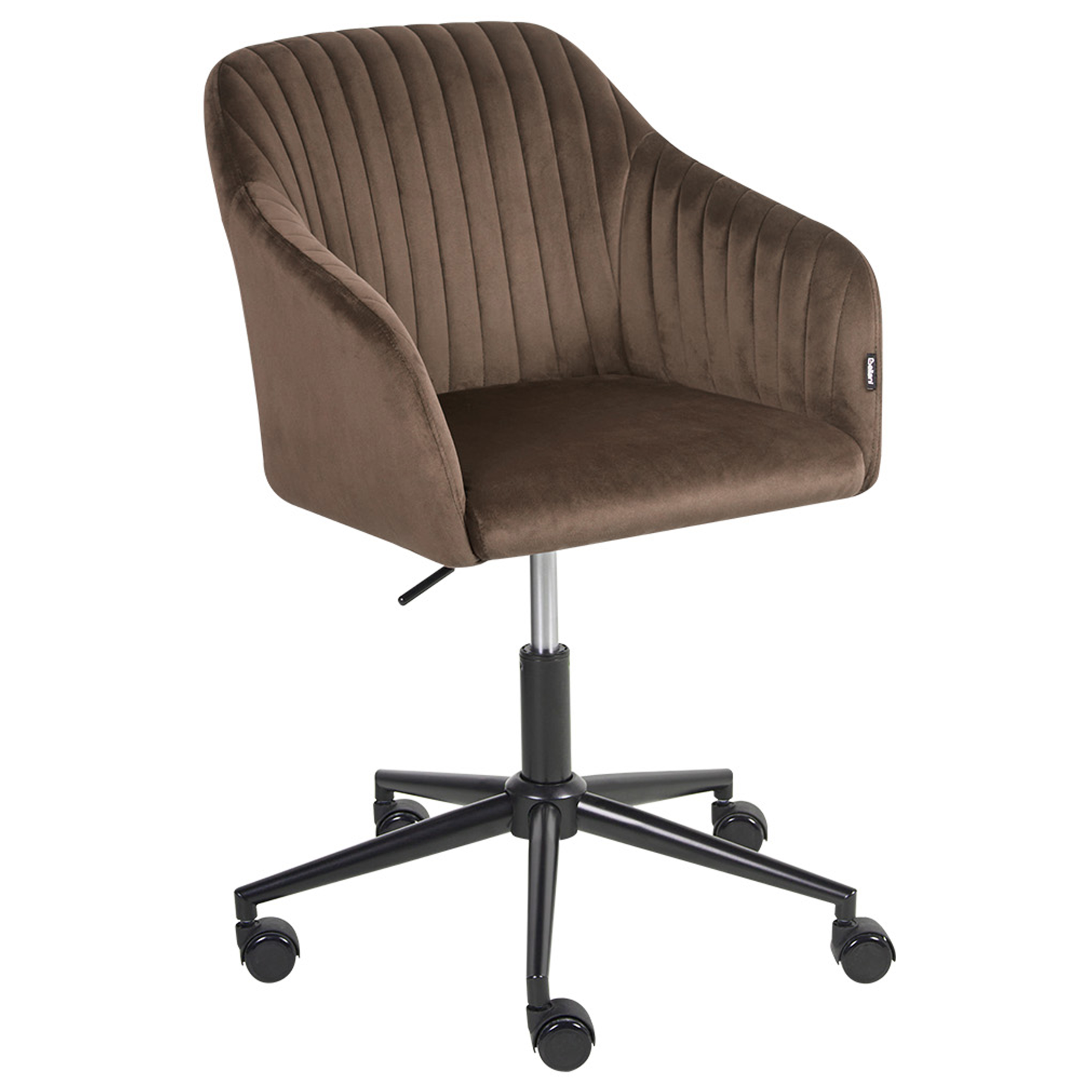 Skrivebordsstol VENICE Velour Brun