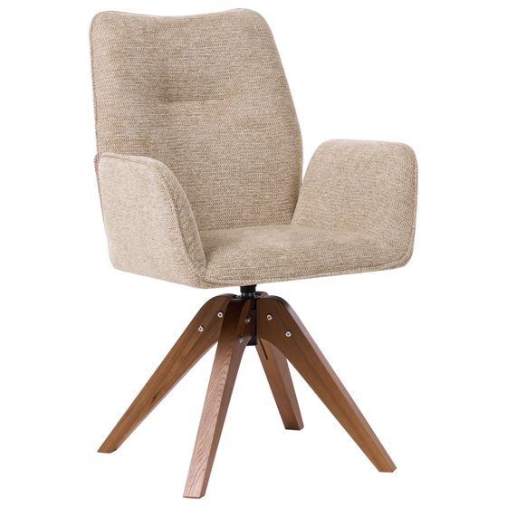 Spisebordsstol MOKENA Kunstlinned Beige