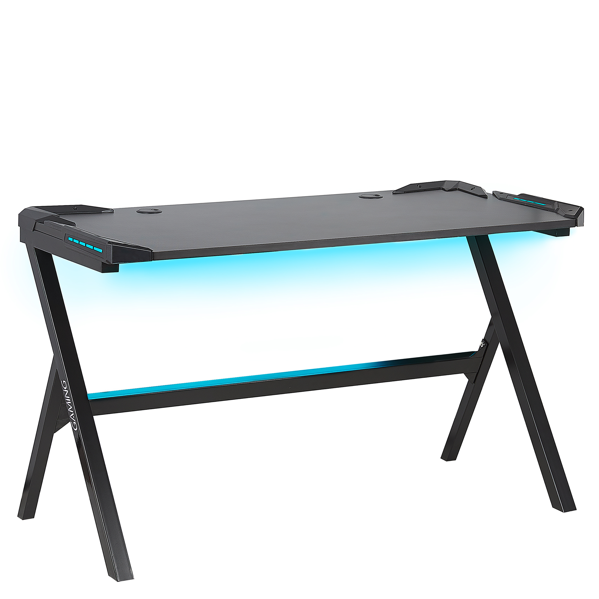 Gaming Bord DANVERS 120 cm 60 cm RGB LED Sort