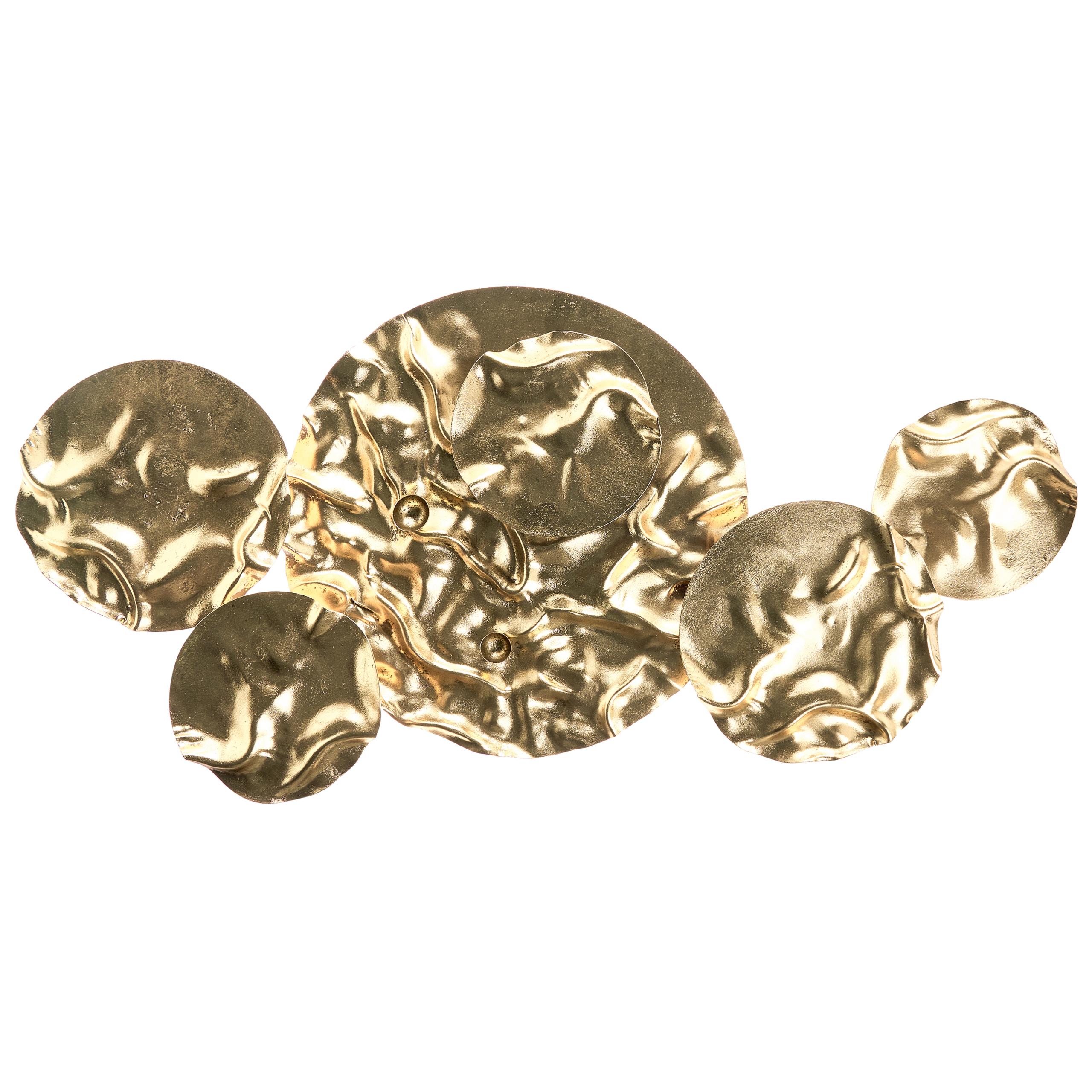 Vægdekoration CALRY 43 cm Metal Guld