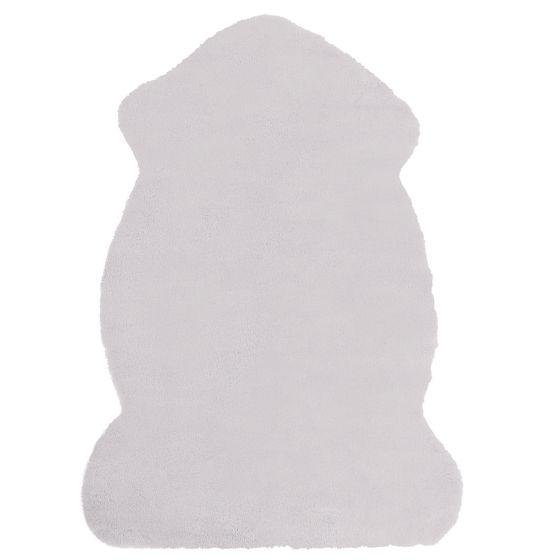 Tæppe af kunstpels UNDARA Lysegrå 60 x 90 cm