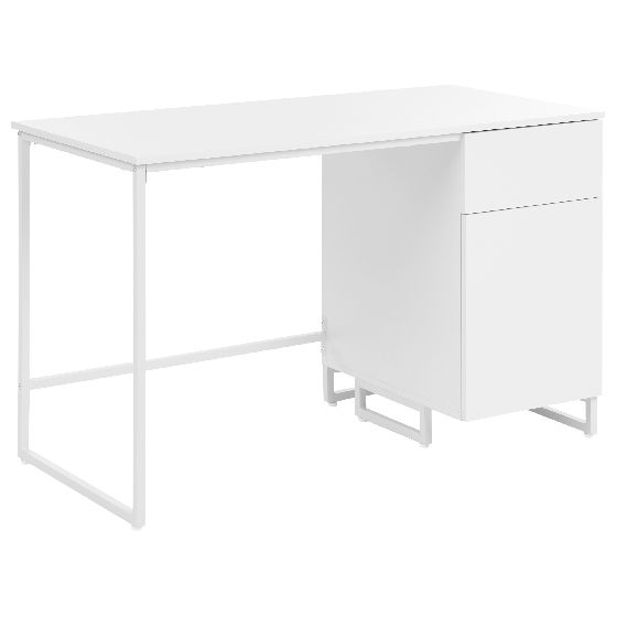 Skrivebord LEXTON 120 cm 60 cm Hvid