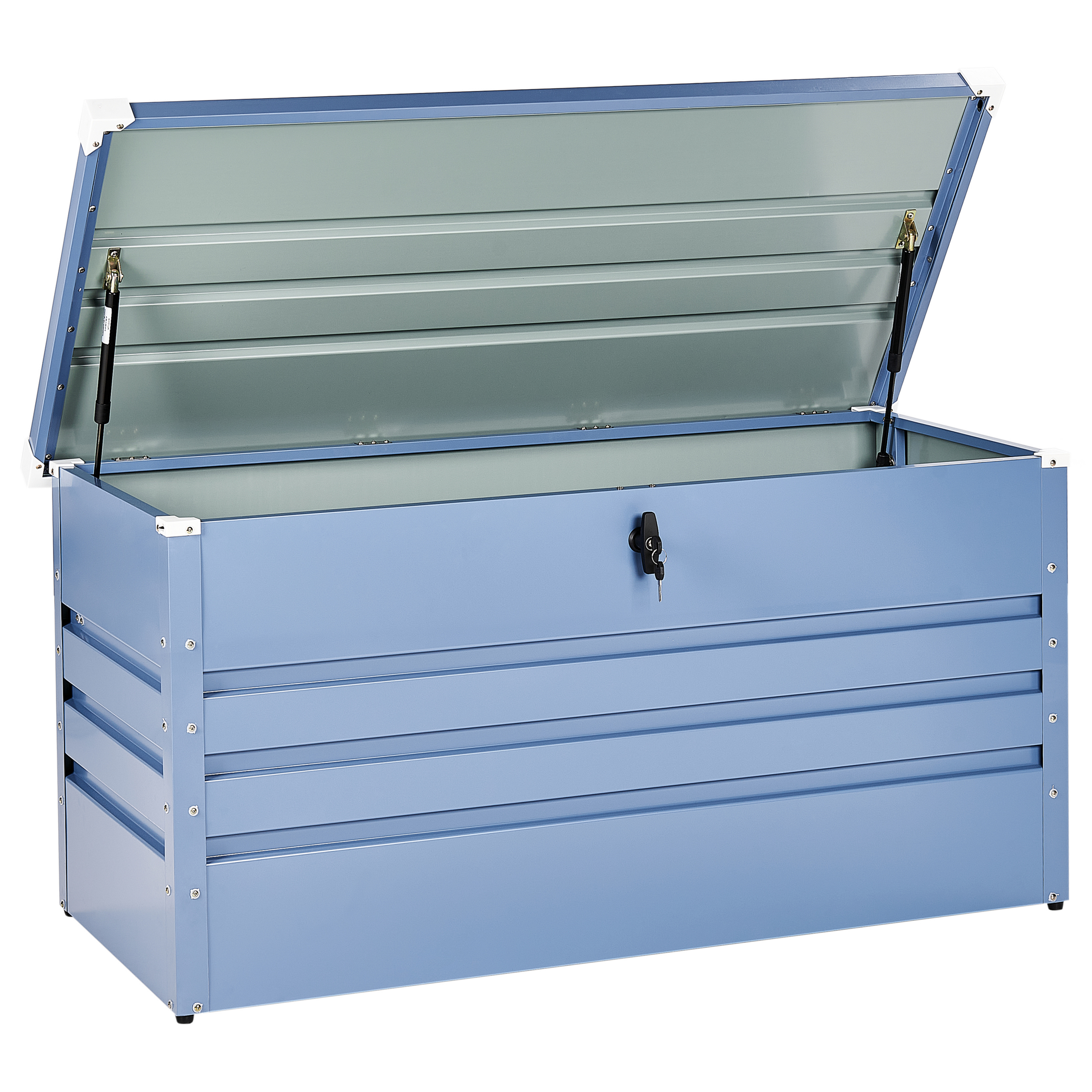 Opbevaringsboks CEBROSA 132 cm 62 cm Metal Blå