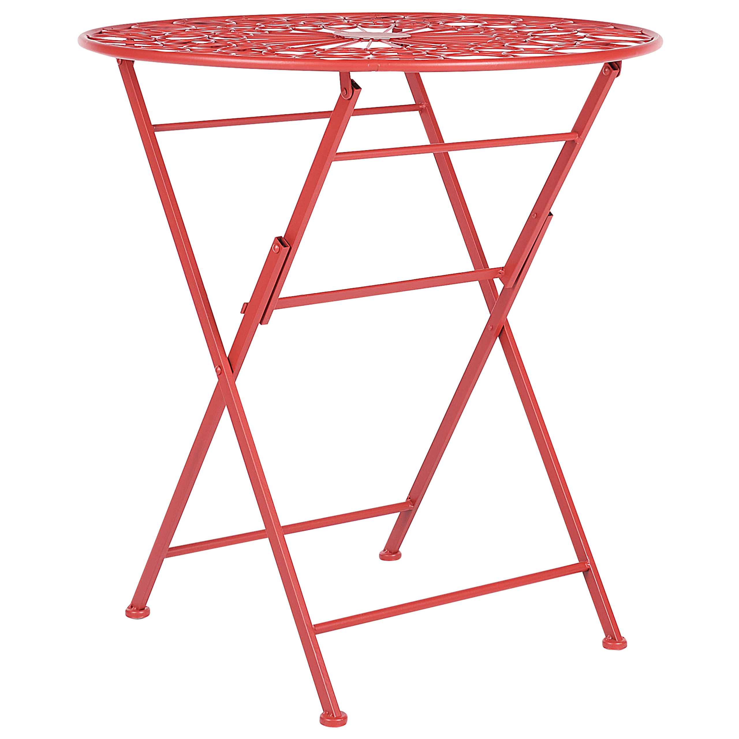 Bistro bord SCARIO 70 cm 70 cm Metal Rød