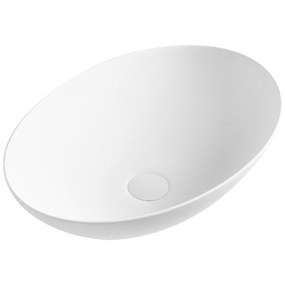 Vask til bordplade CALETE 50 x 35 cm Hvid