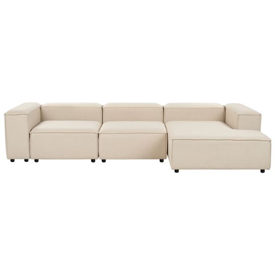 Hjørnesofa modul 4 personers ARDAL Beige Venstrevendt