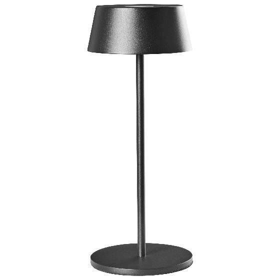 Trådløs LED-bordlampe GUDER Med dæmpning Metal Sort