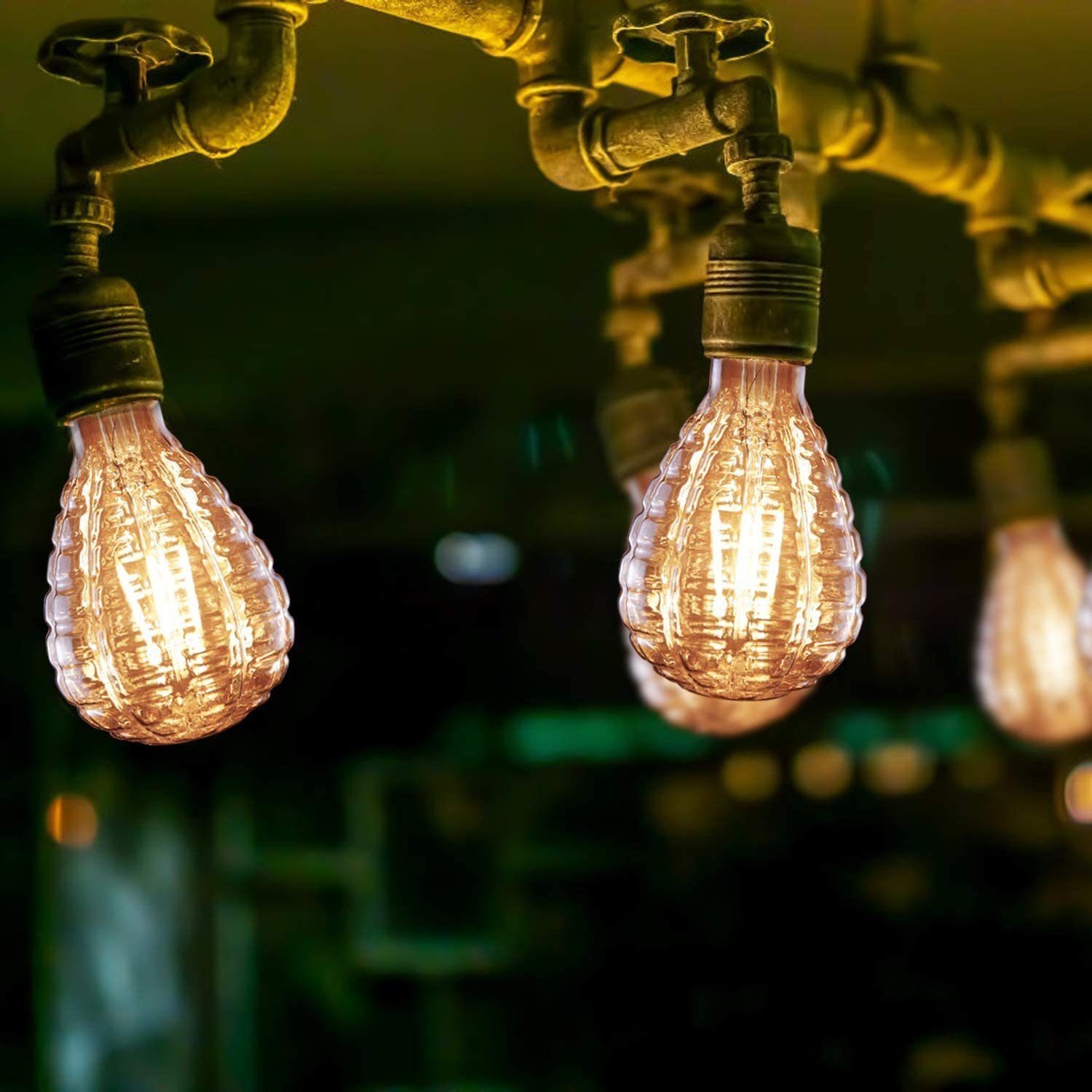 NETTLIFE E27 LED-pære vintage lampe retro varm hvid Edison-pære glødepære varm hvid energisparepære 4W pære