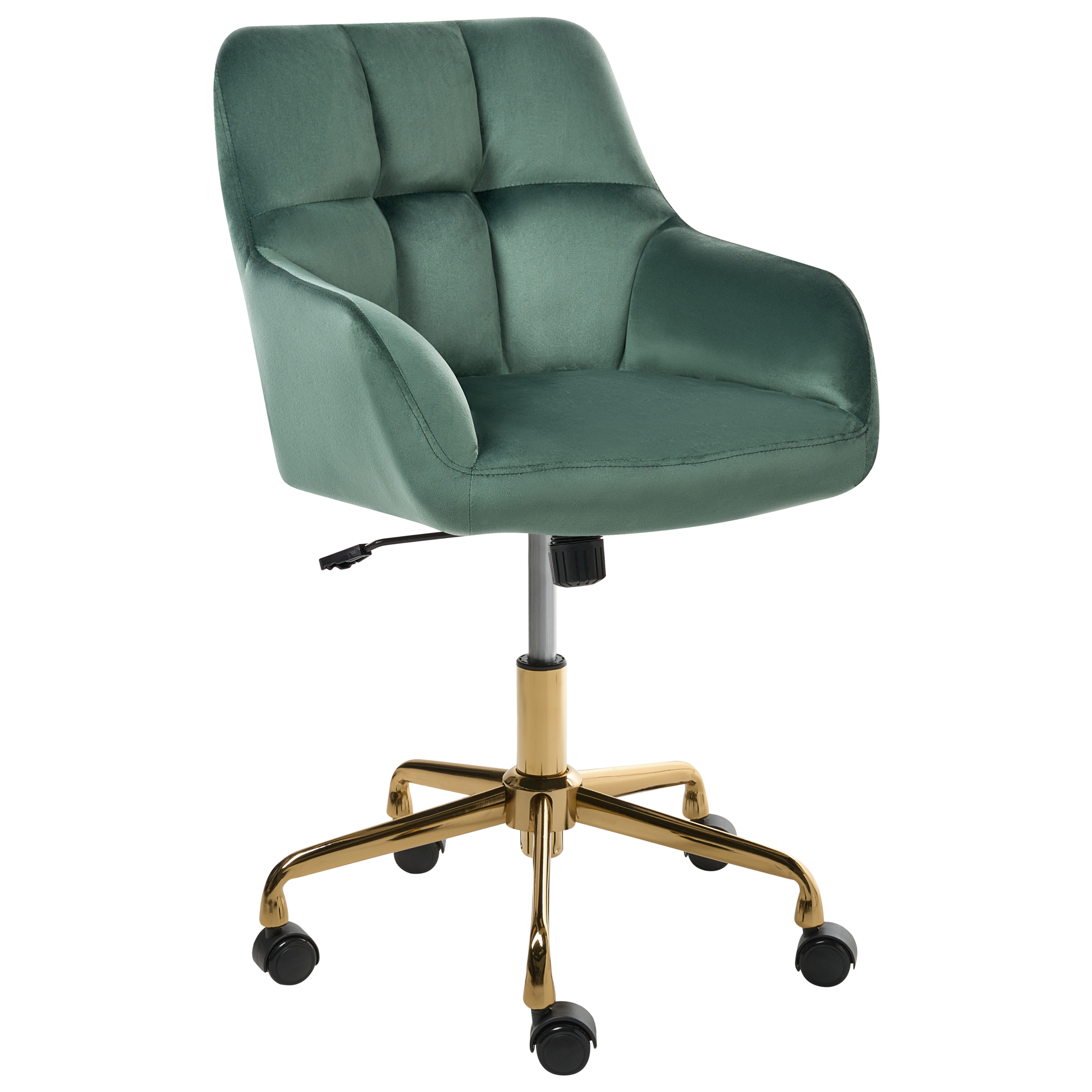 Skrivebordsstol PALMDALE Velour Mørkegrøn