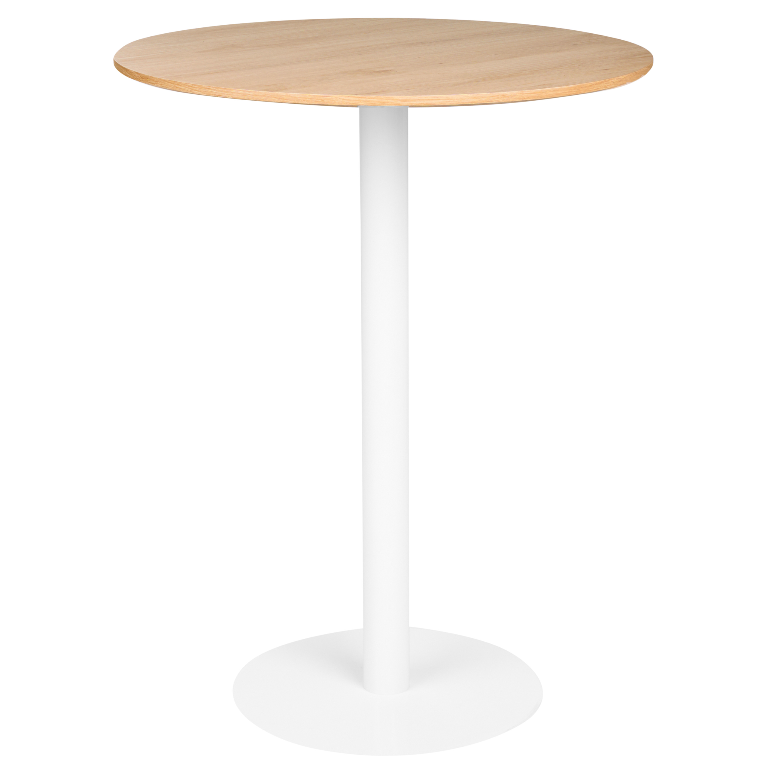 Barbord MORELLA Lysebrun/hvid 80 cm 80 cm