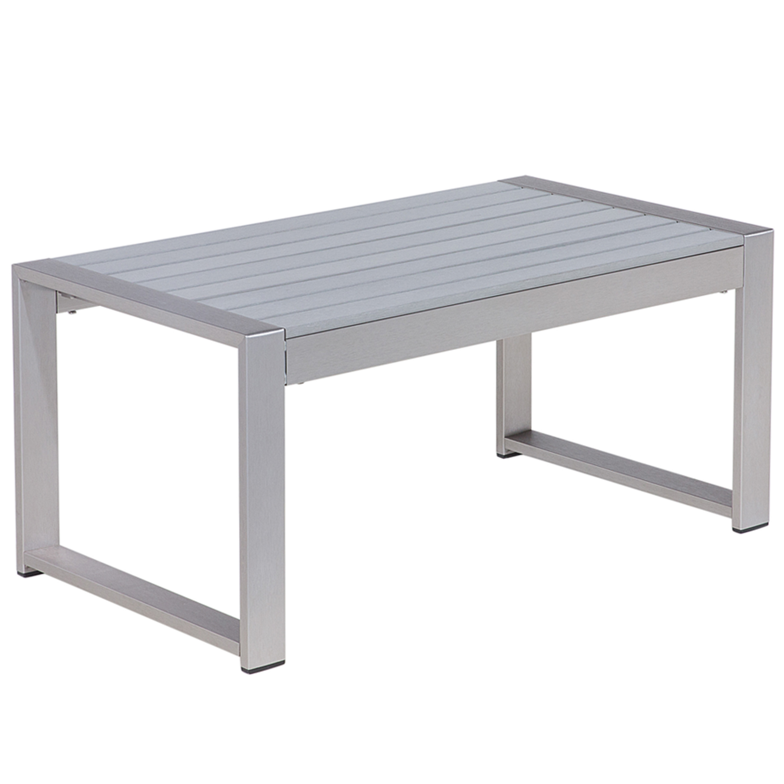 Havesofabord SALERNO 90 cm 50 cm Metal Lysegrå
