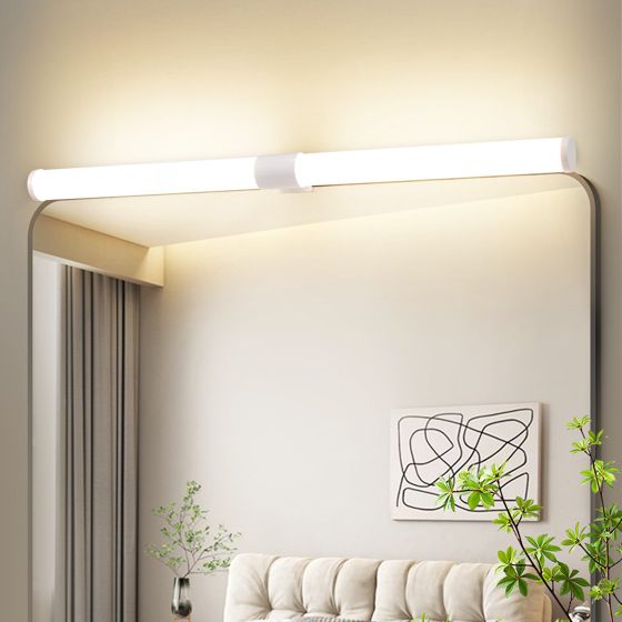 NETTLIFE 8 W LED badeværelsesspejllampe 60 cm hvid vægmonteret badeværelseslampebeslag vandtæt IP44 4000K