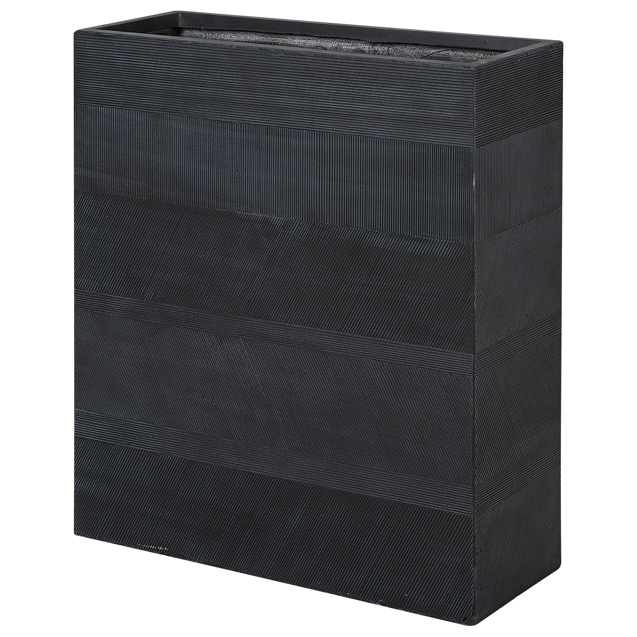 Urtepotte THIMENA 80 cm Sort